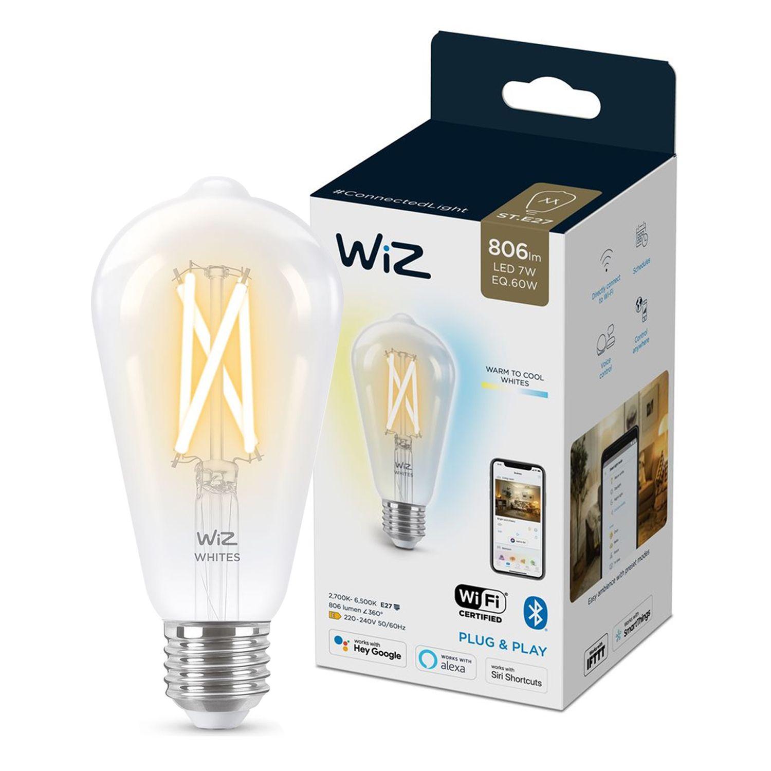 Ampolleta Inteligente Filamento 7W ST64 WIZ-0