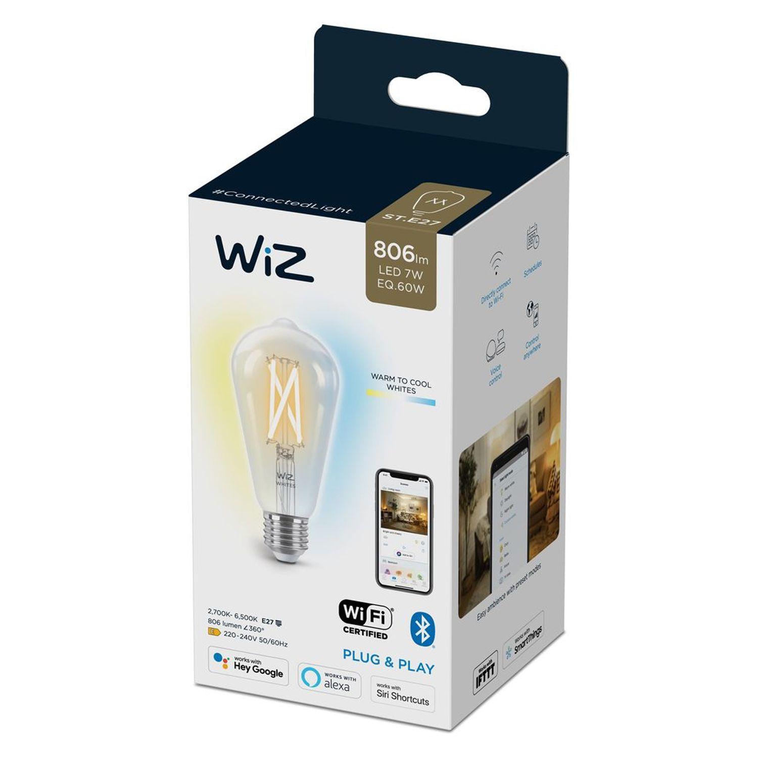 Ampolleta Inteligente Filamento 7W ST64 WIZ-3