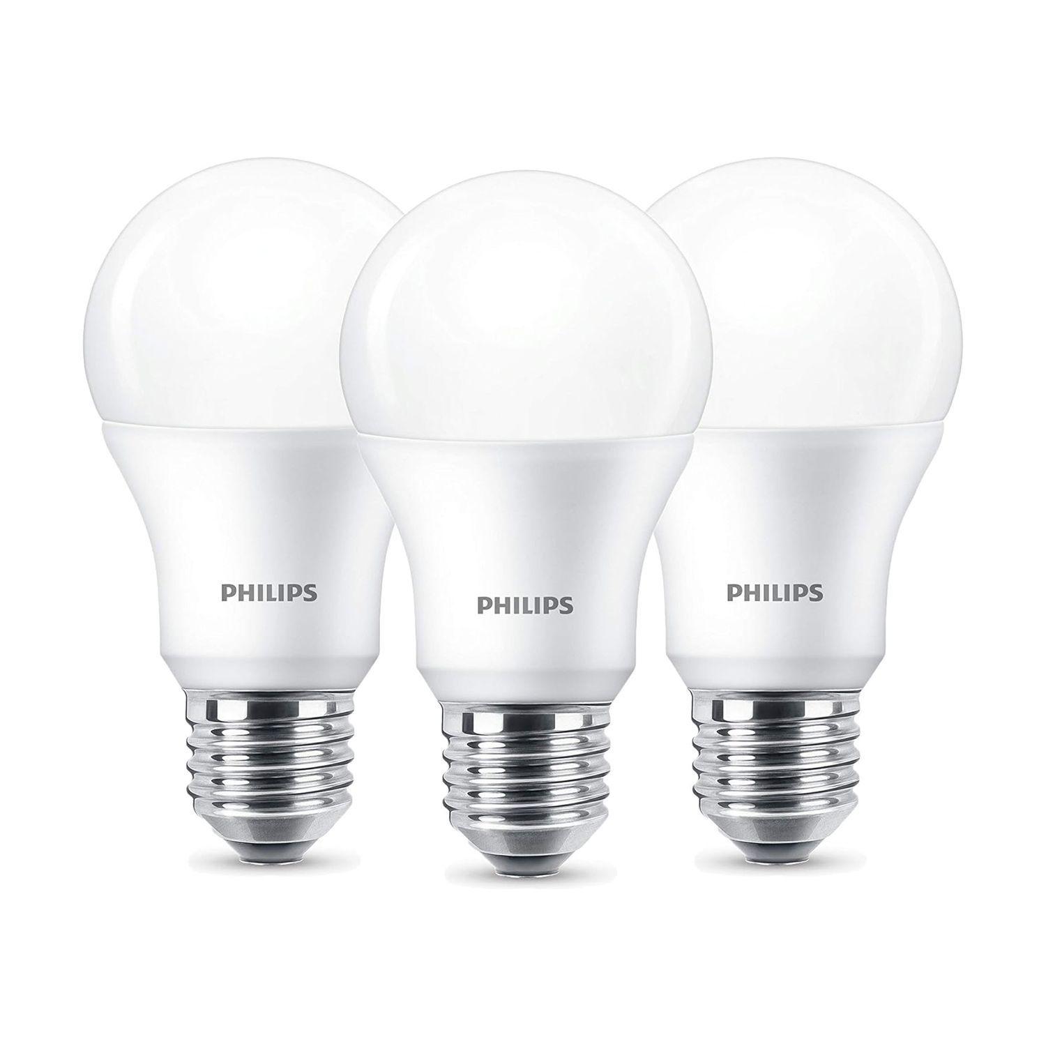 Pack 3 Ampolletas Philips Eco Home Led Bulb 12W E27 Luz Fría-1