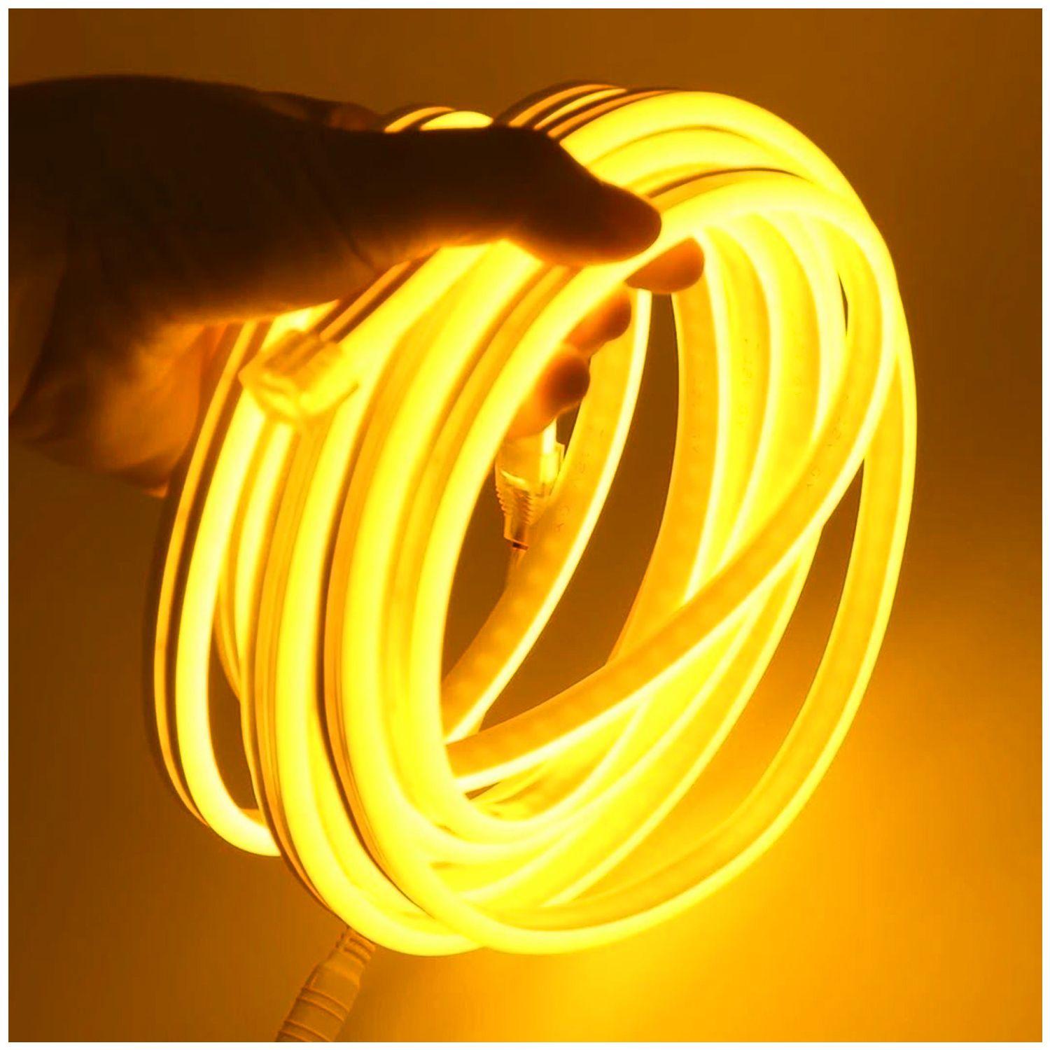 Cinta LED Neón Flexible 5M Colores - Amarillo-1