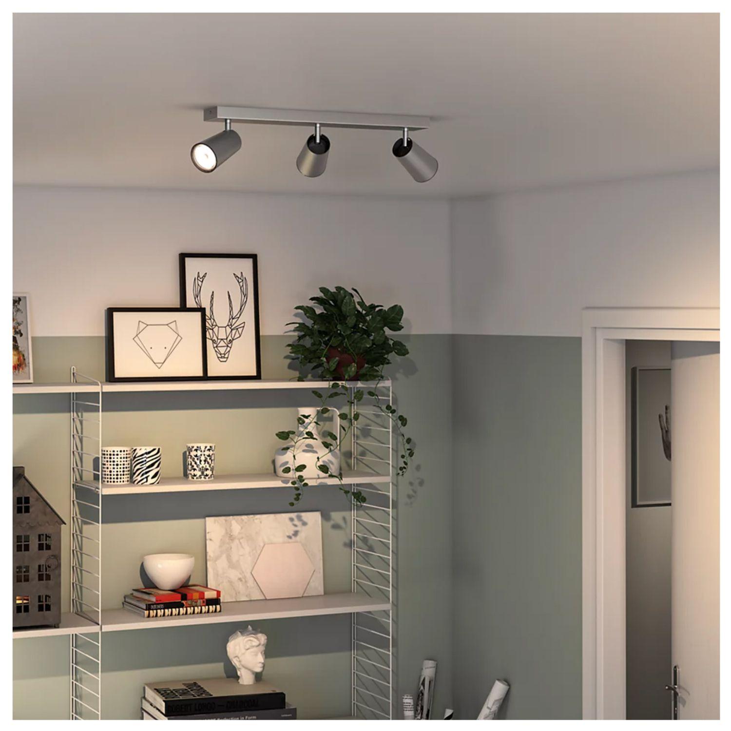 Foco Philips Pasley Spotlight Gris x3 GU10 Ampolletas Cálido-4