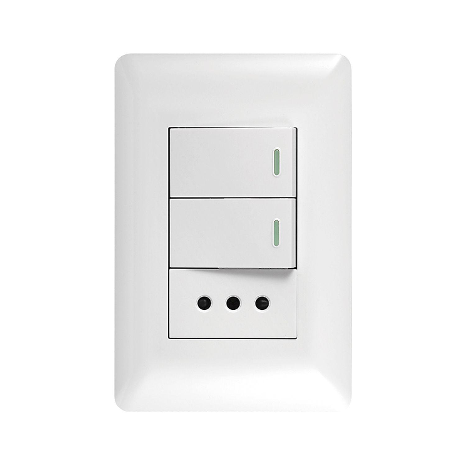 Pack 5 Tomacorriente 10A 250V + Interruptor 9/12 10A 250V-2