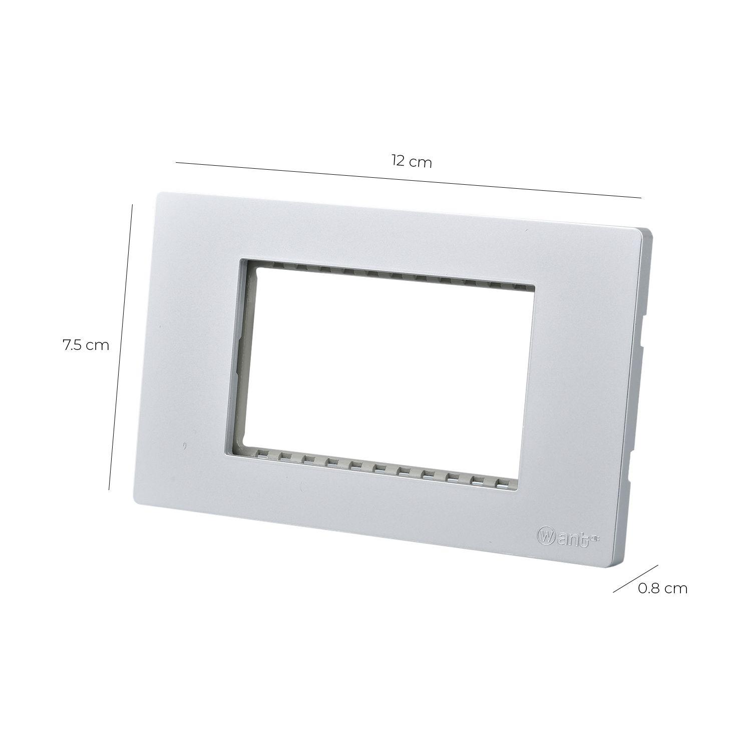 Pack 20 Placas Triple con Soporte Metálico - Plata-2