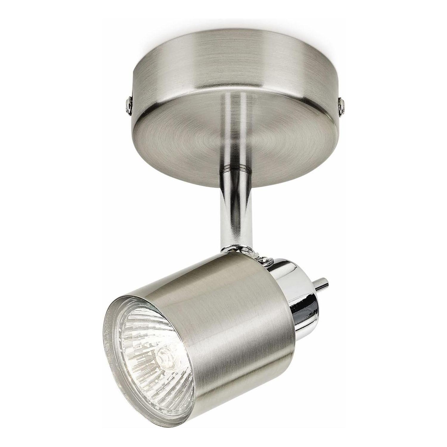 Foco Philips Meranti Spotlight Gris x1 GU10 Incluye Ampolleta Cálida-0