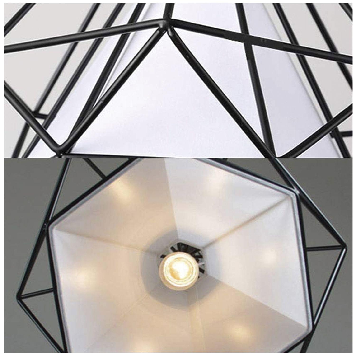 Lámpara Colgante Geométrica E27 Ampolleta Cálida-2