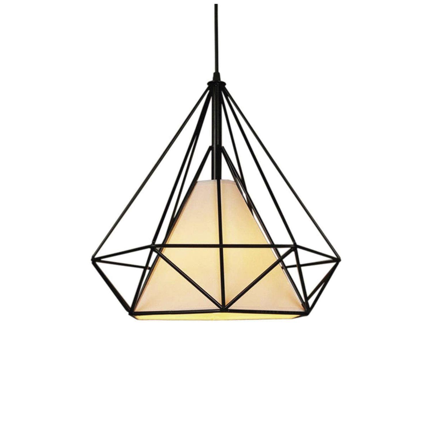 Lámpara Colgante Geométrica E27 Ampolleta Cálida-0