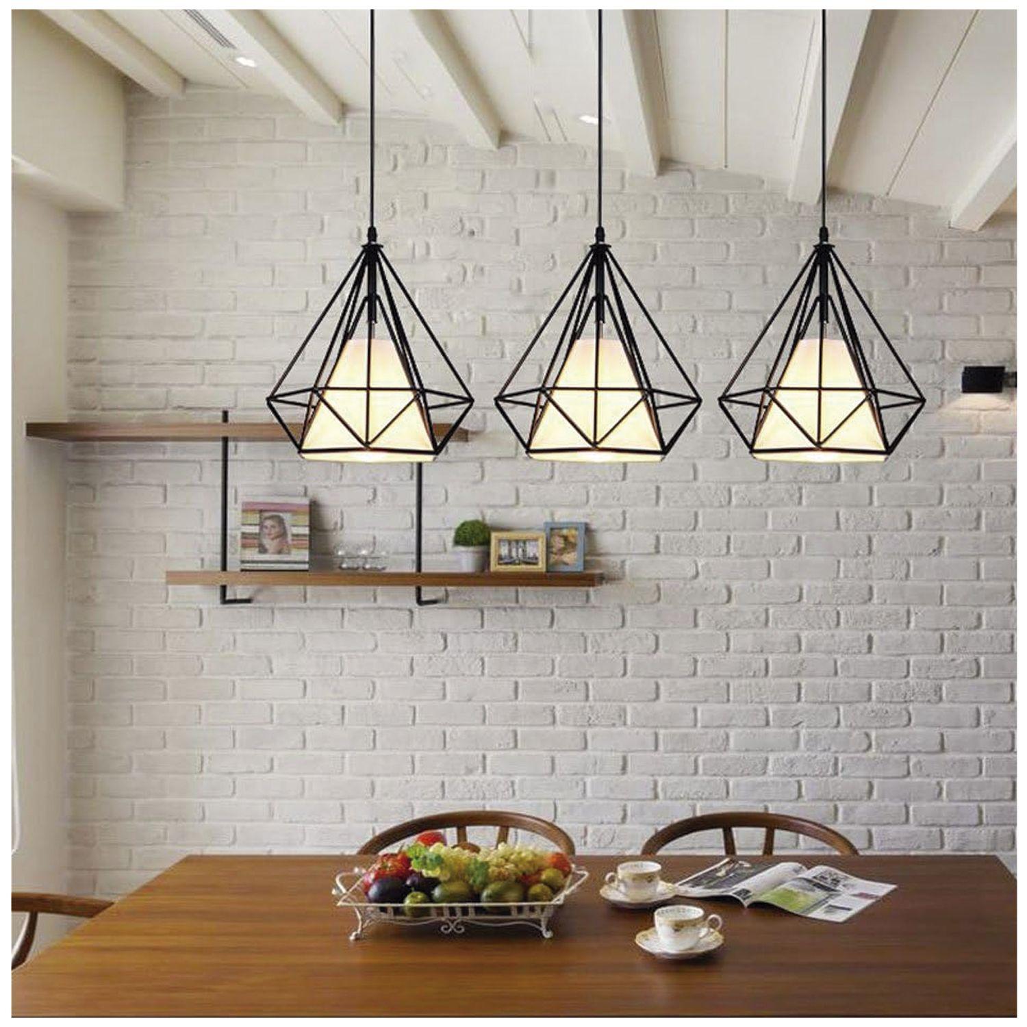 Lámpara Colgante Geométrica E27 Ampolleta Cálida-4