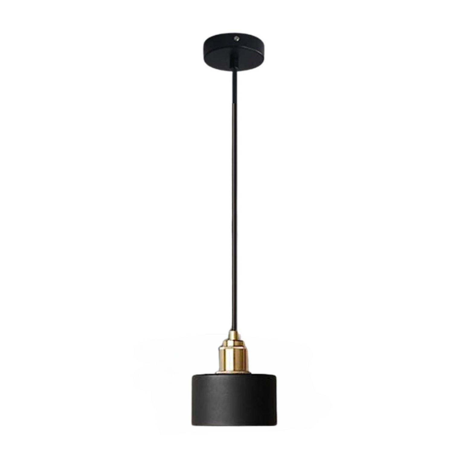 Lámpara Colgante Moderna Negro Morava E-27 Ampolleta Cálida-0