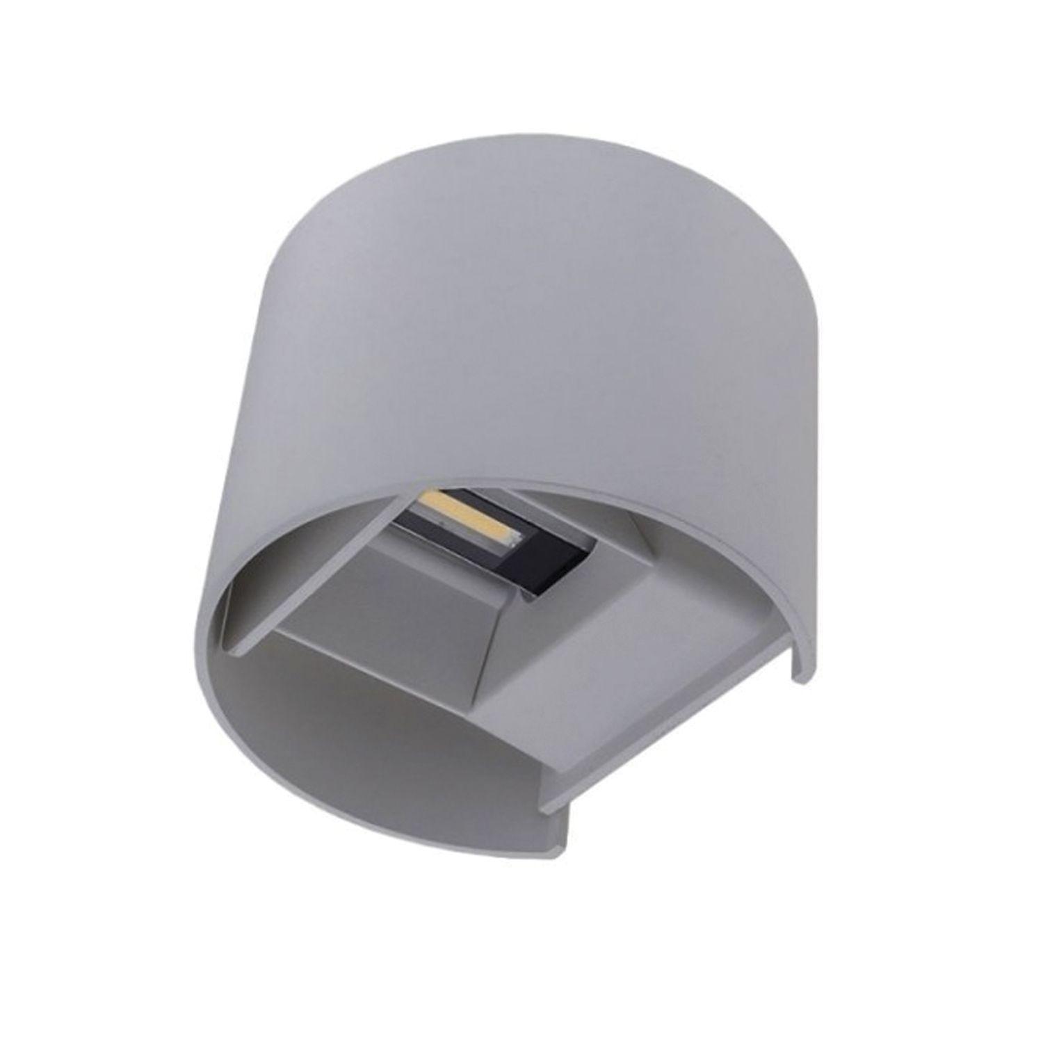 Apliqué LED Decorativo Para Pared 6W Gris-0