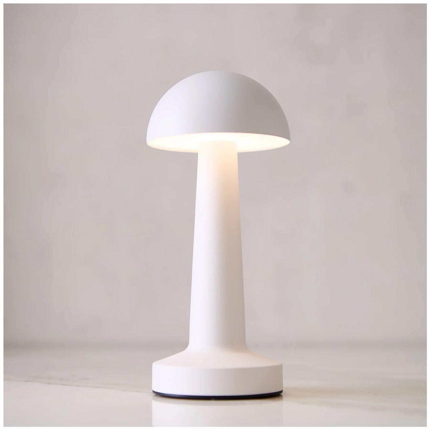 Lámpara de Mesa LED Recargable "Mushroom LED" Dimeable Blanco-3