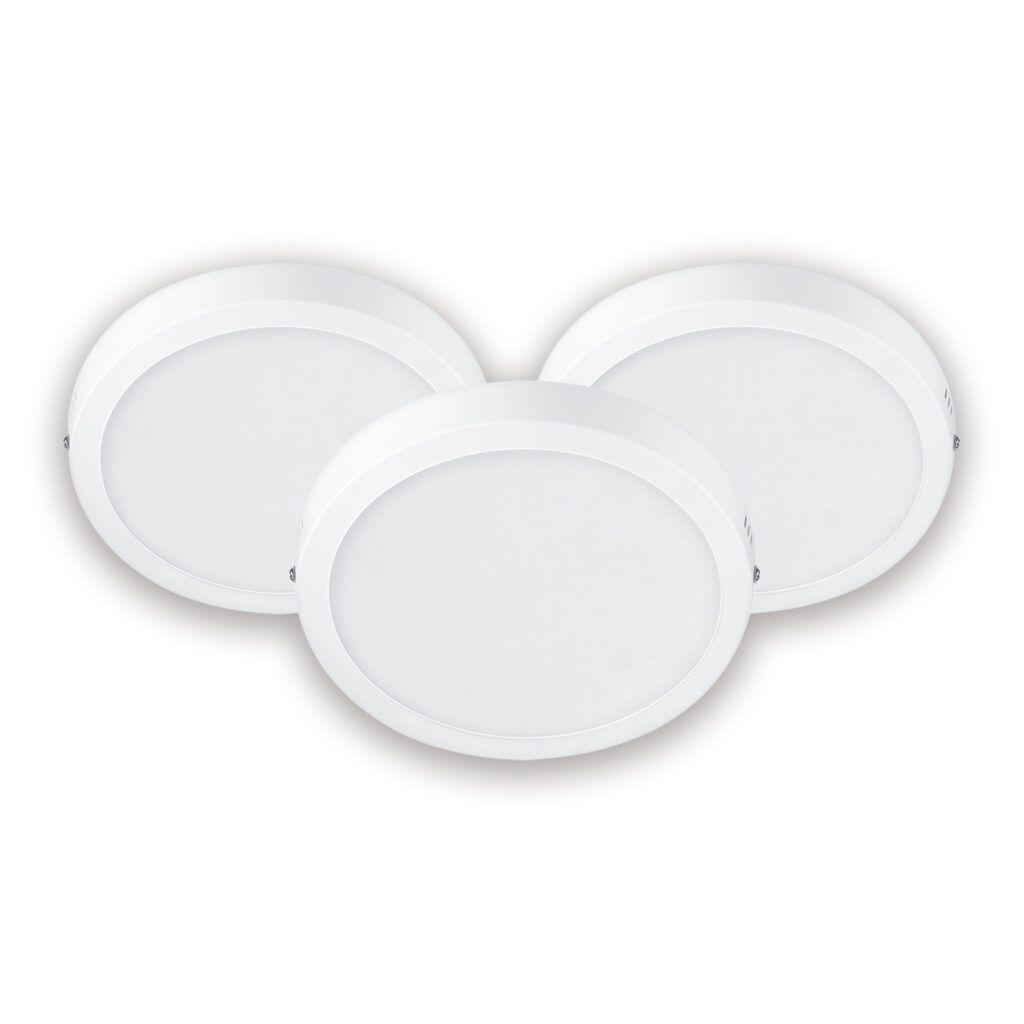 Pack 3 Paneles LED 18W Sobrepuesto Redondo DL252 G2 Philips - Neutro-0