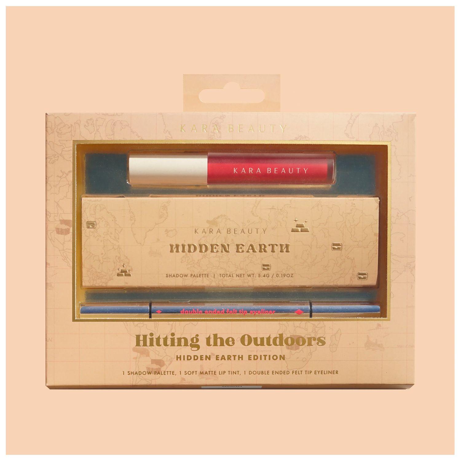 Set Labial, Sombras y Delineador “Hitting the Outdoors” Hidden Earth - Kara Beauty-3