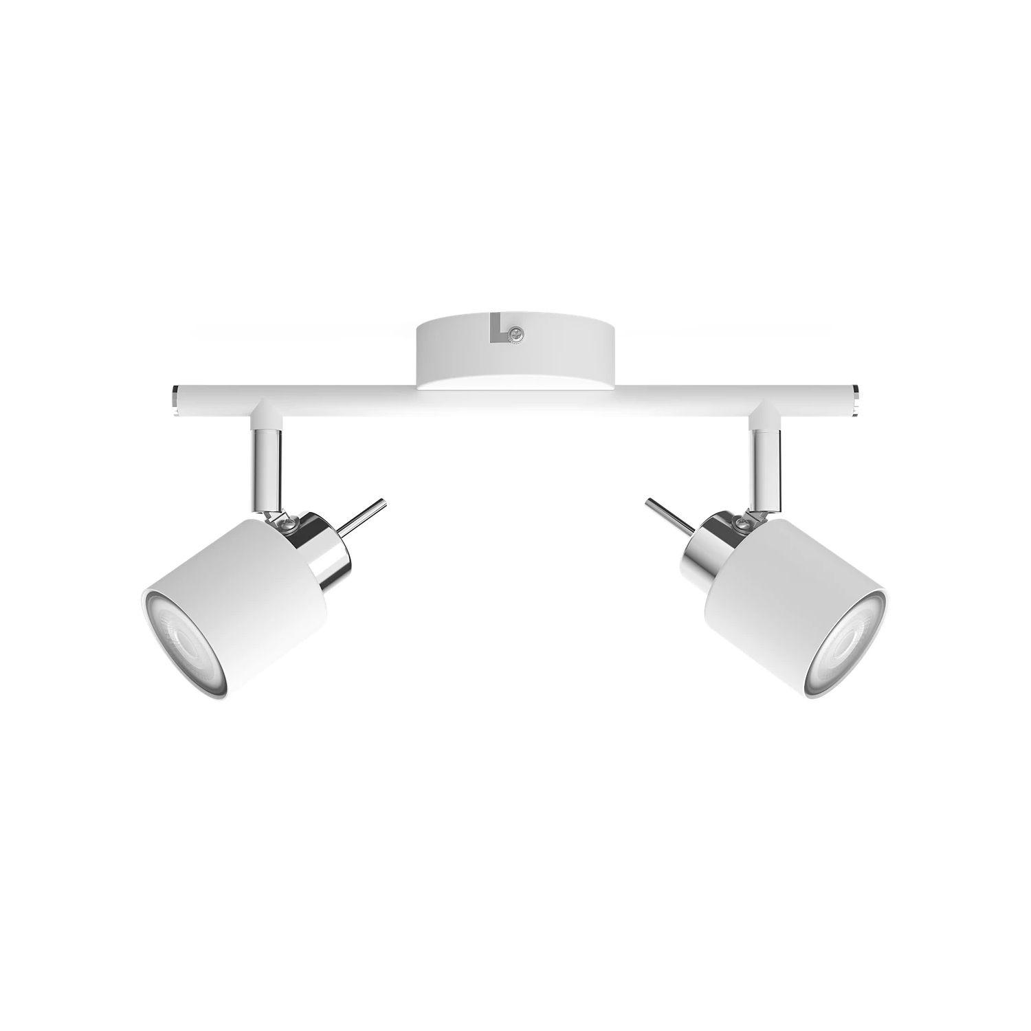 Foco Philips Meranti Spotlight Blanco x2 GU10 Incluye Ampolletas Fría -0