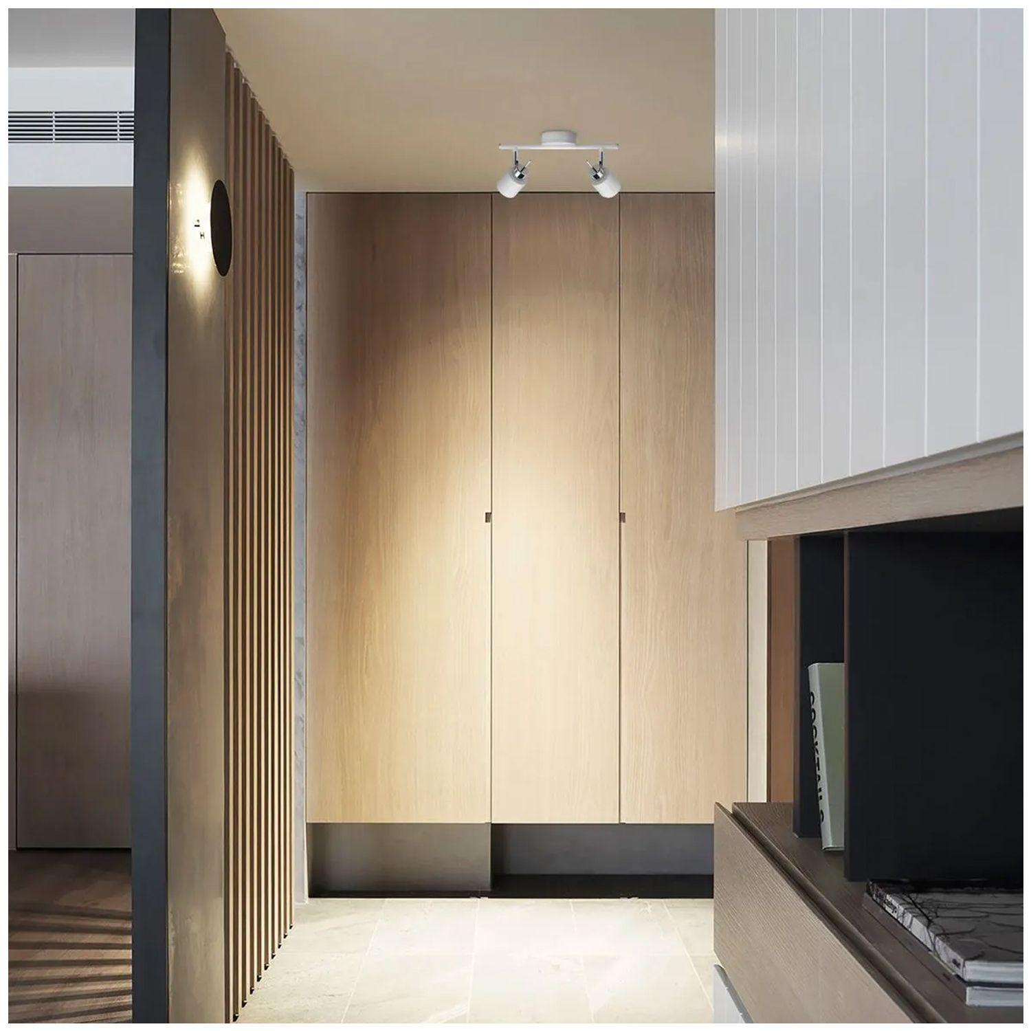 Foco Philips Meranti Spotlight Blanco x2 GU10 Incluye Ampolletas Fría -2