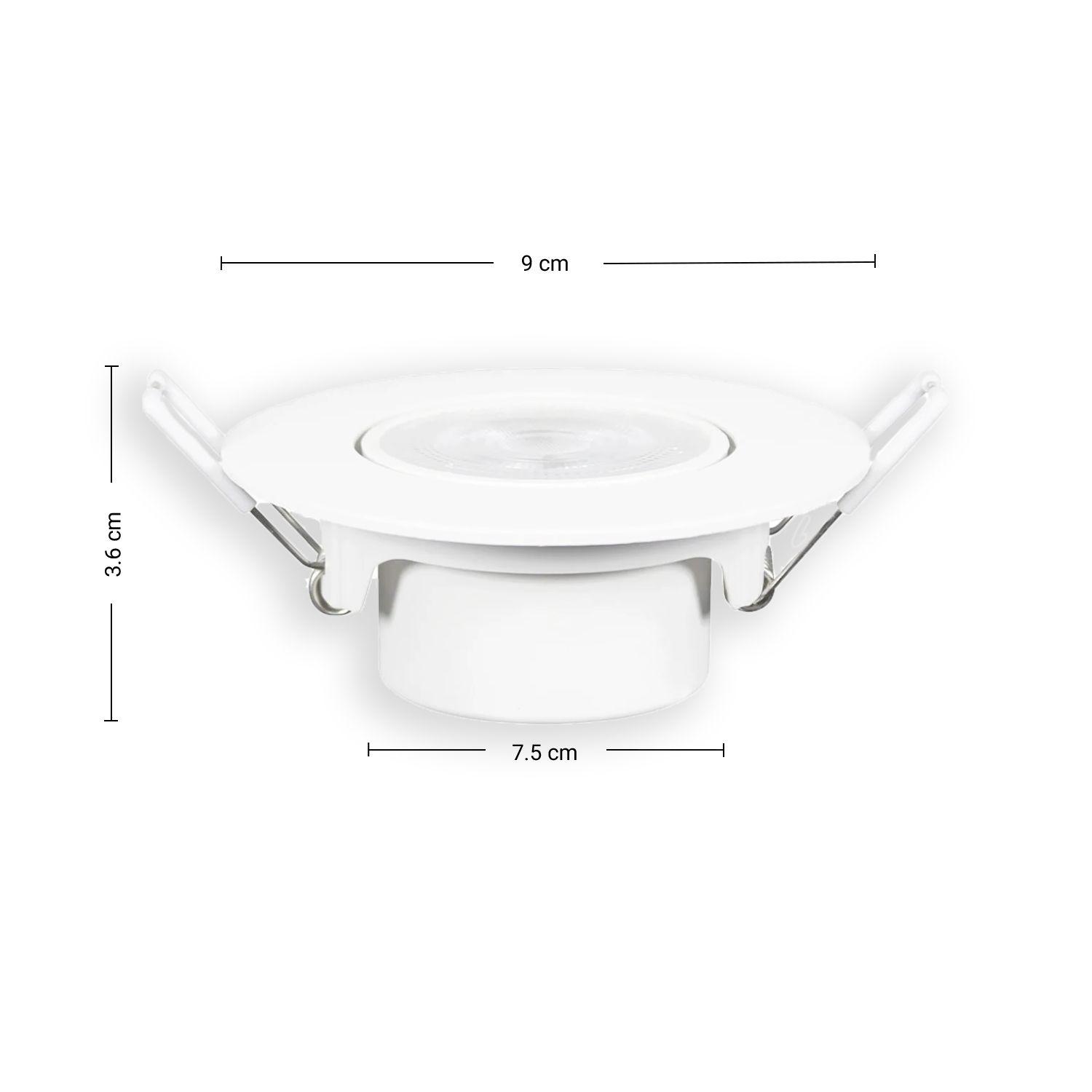 Pack 10 Foco Led Integrado Philips Spot 6.2 W - Cálido-1