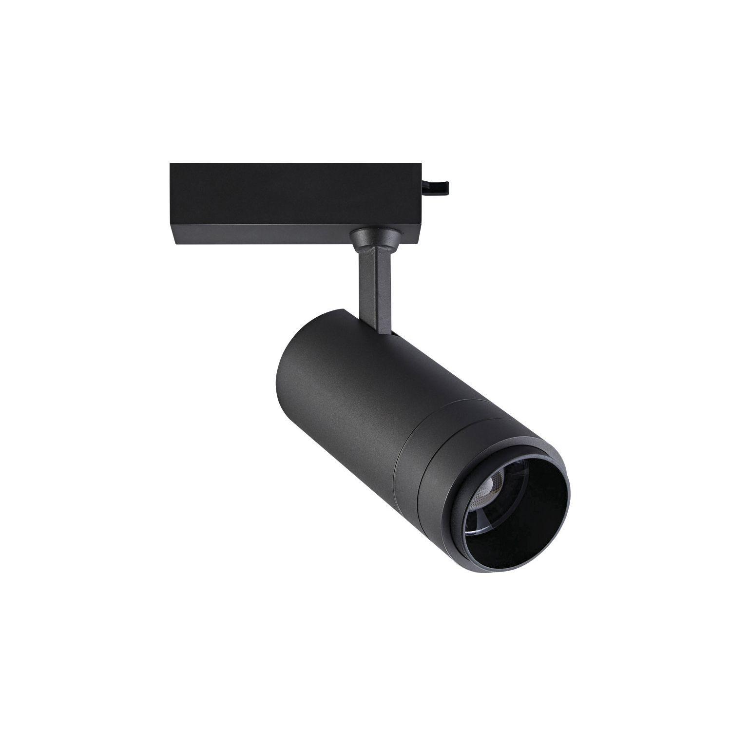 Foco Para Riel Ángulo Manual Monofásico 30W 4000K Negro-0