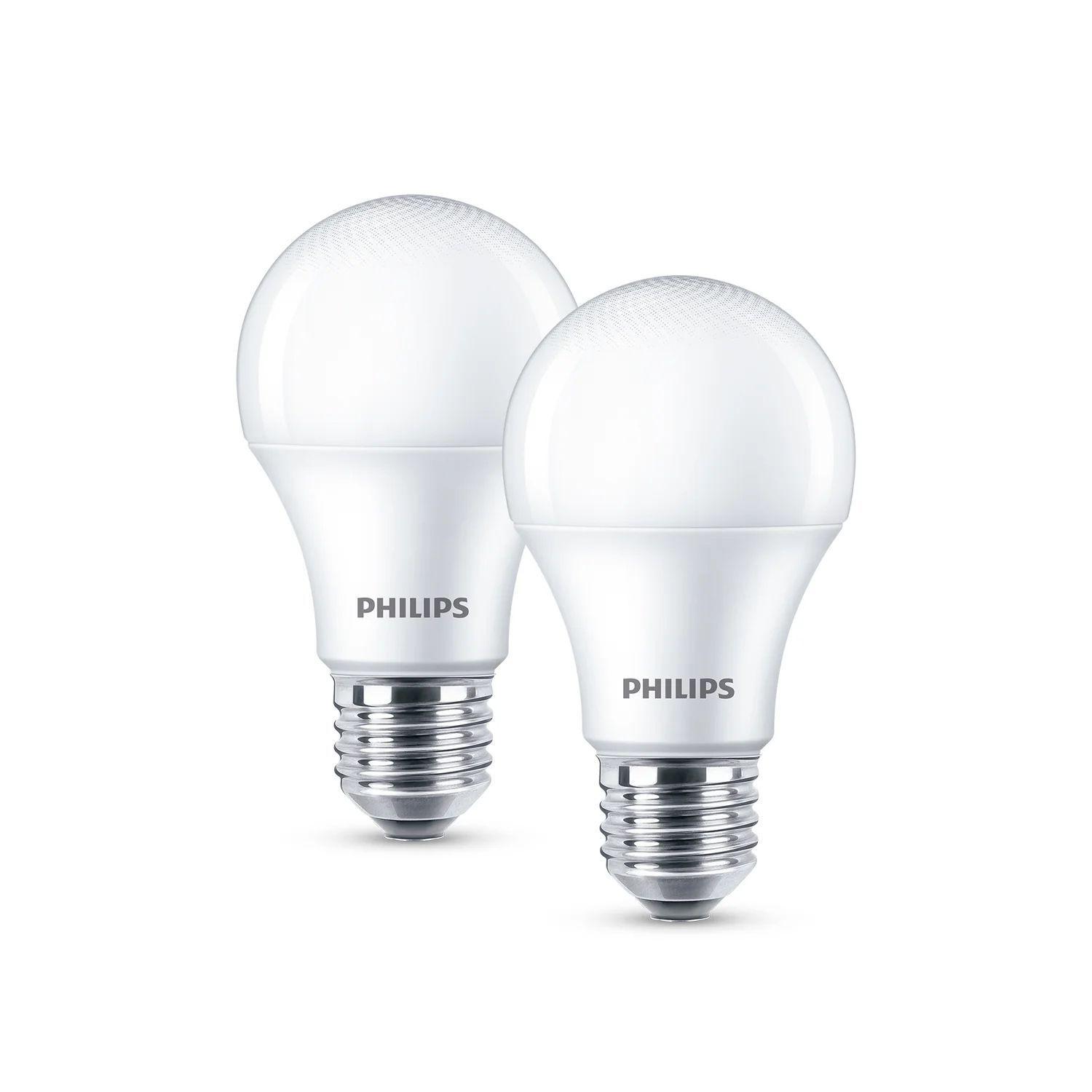Pack 2 Ampolletas Philips Eco Home Led Bulb 12W E27 Luz Fría-2