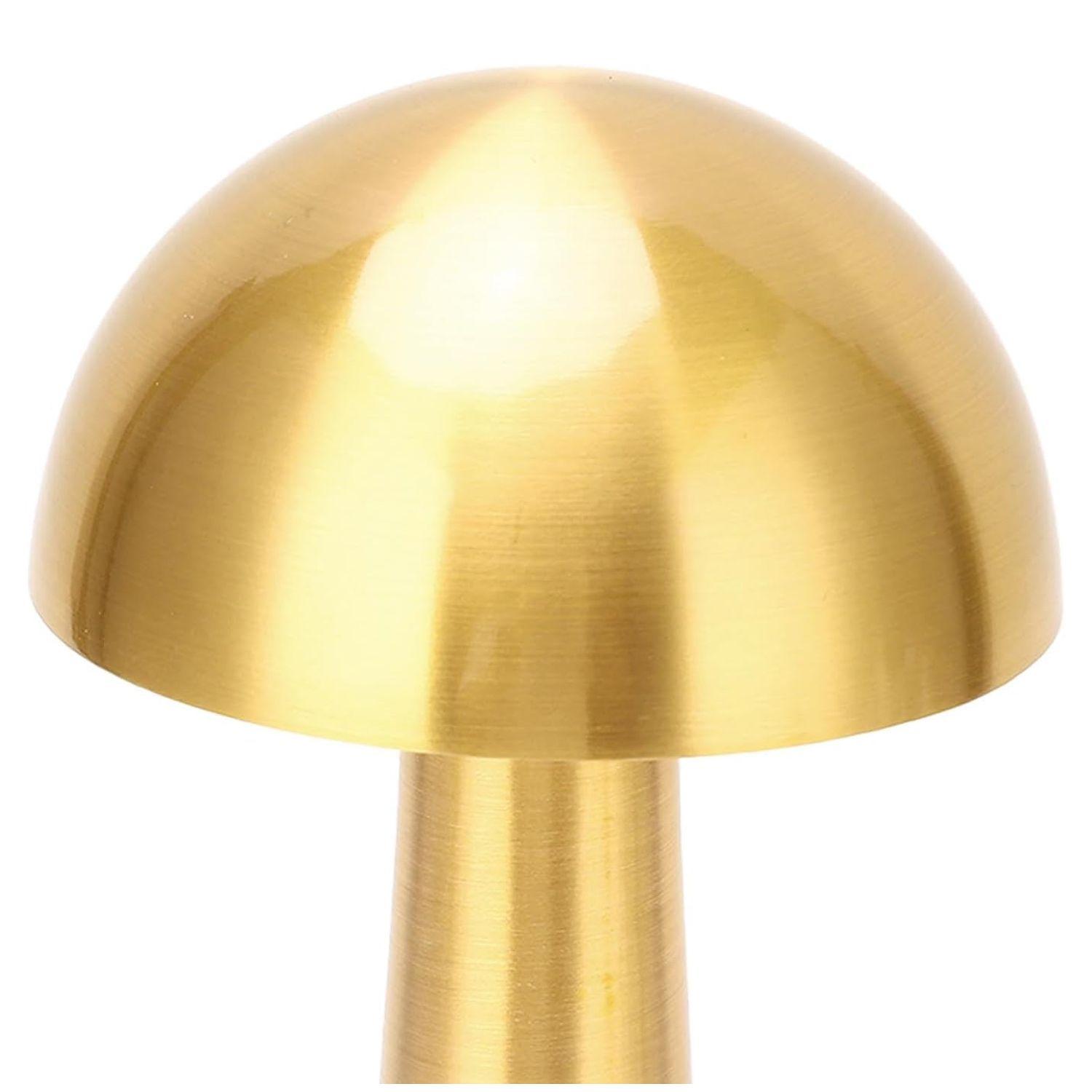 Lámpara de Mesa LED Recargable "Mushroom LED" Dimeable Dorado-3