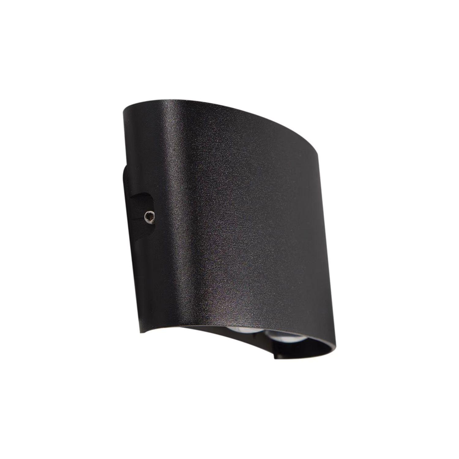 Apliqué de Pared LED Doble 4W Cálido Negro-0
