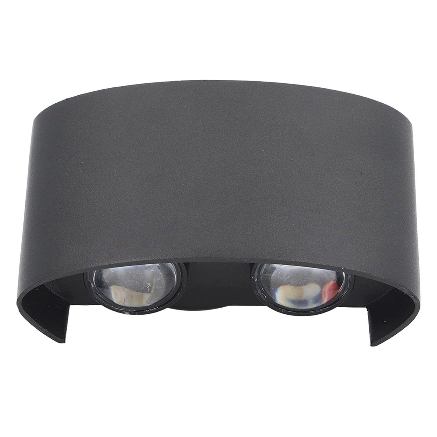 Apliqué de Pared LED Doble 4W Cálido Negro-2