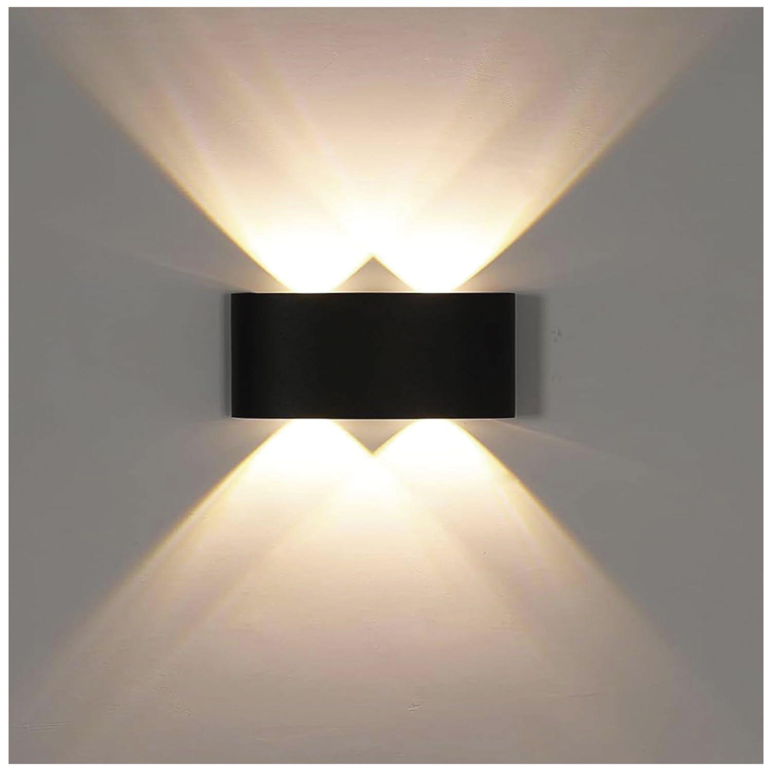 Apliqué de Pared LED Doble 4W Cálido Negro-5