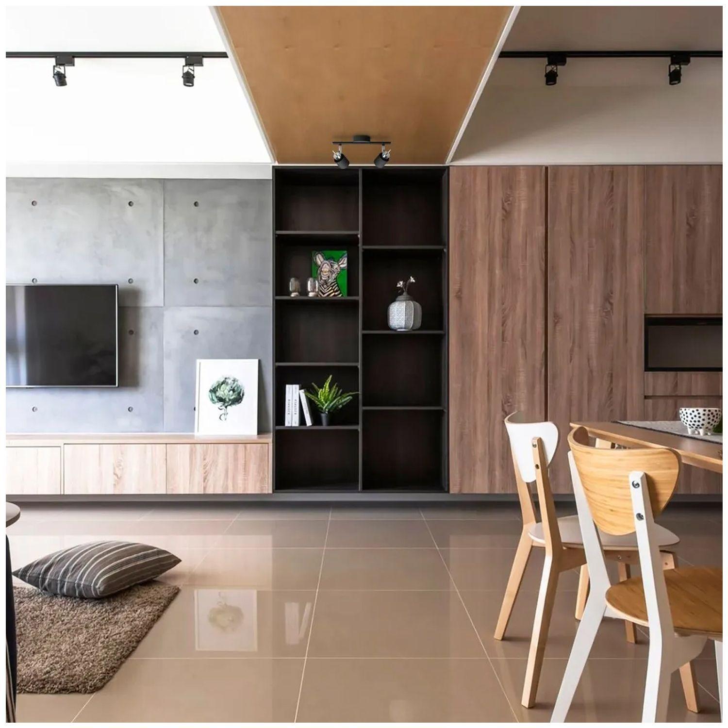 Foco Philips Meranti Spotlight Negro x2 GU10 Incluye Ampolletas Cálida -2