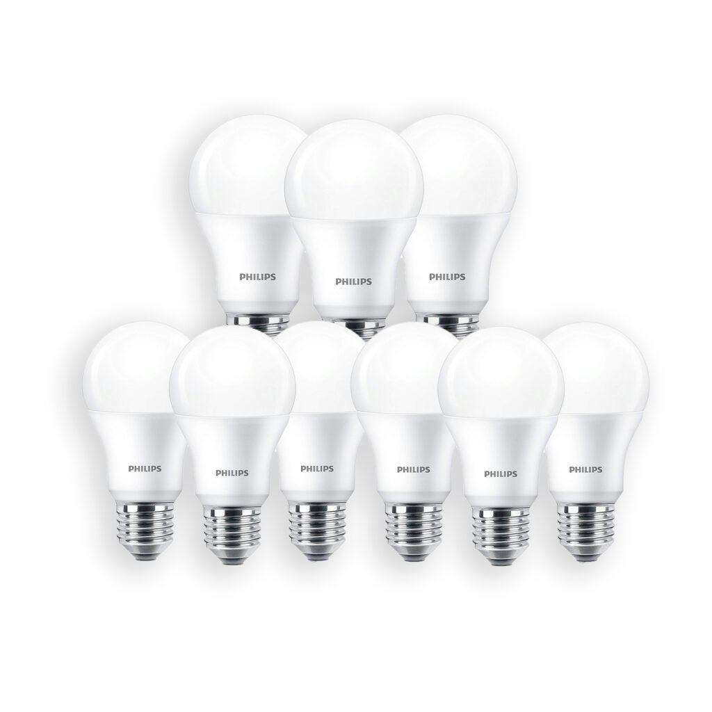 Pack 9 Ampolletas Philips EcoHome Led Bulb 9W E27 - Frío-0