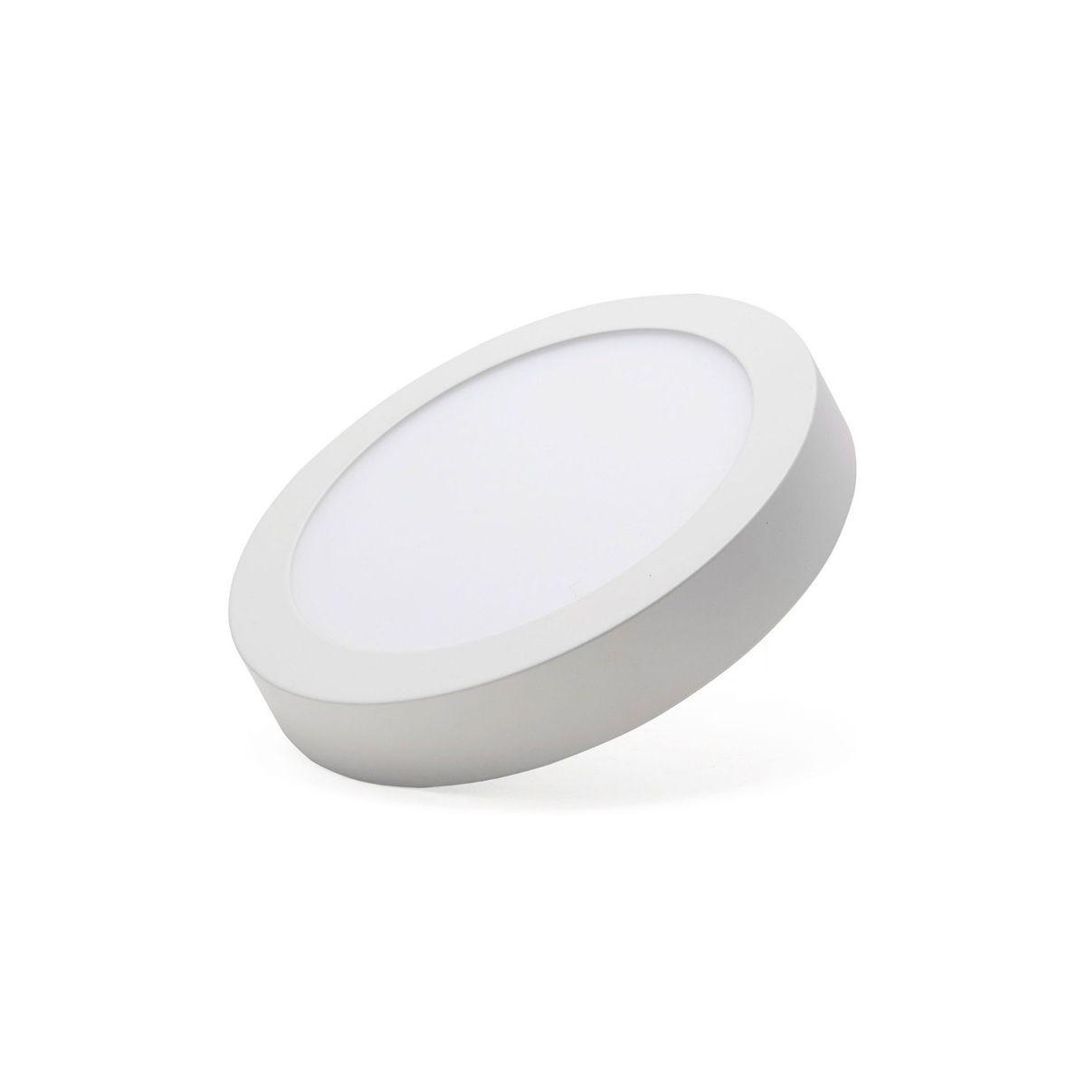 Pack 10 Panel Redondo LED ECO Sobrepuesto Blanco 6W Frío-3