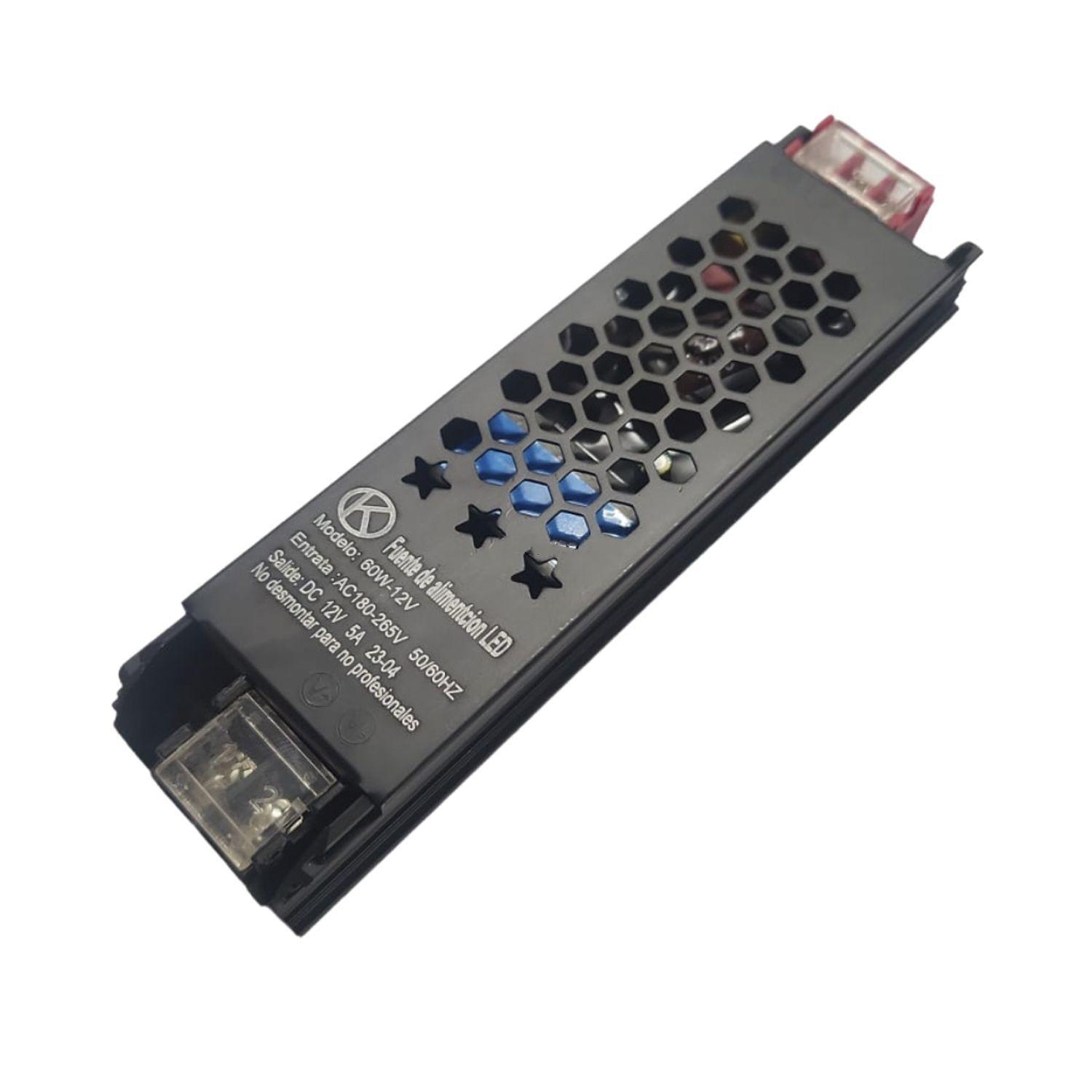 Fuente de Poder Profesional Titan 12V 60W 5Amp-0