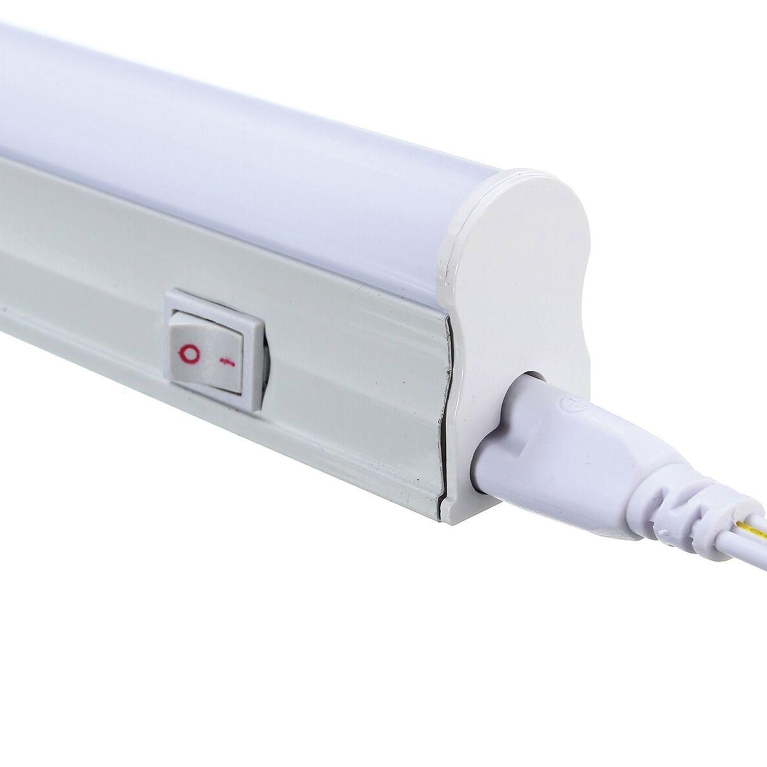 Tubo LED T5 Con Base Empavonado On/Off 9W 60cm  - Frío-1