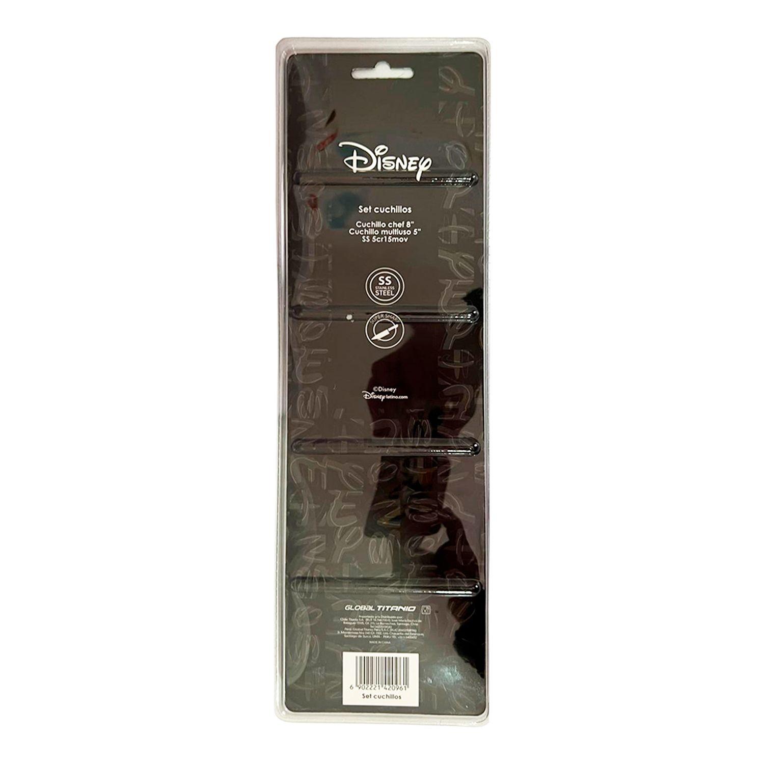 Set Cuchillo Chef + Cuchillo Multiuso Blister Disney DDM-1