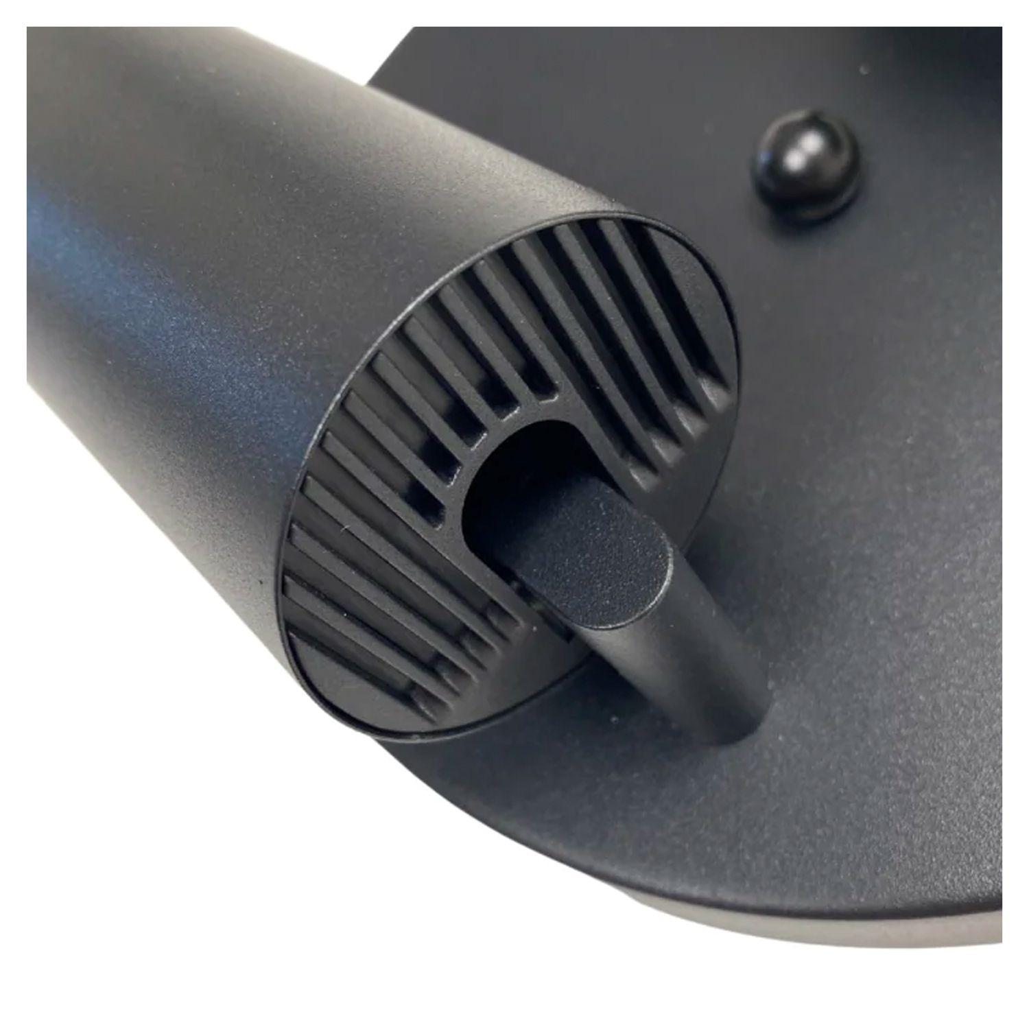 Foco Sobrepuesto Con Base Redonda 2xGU-10 Altair II Negro Ampolleta Fría-3