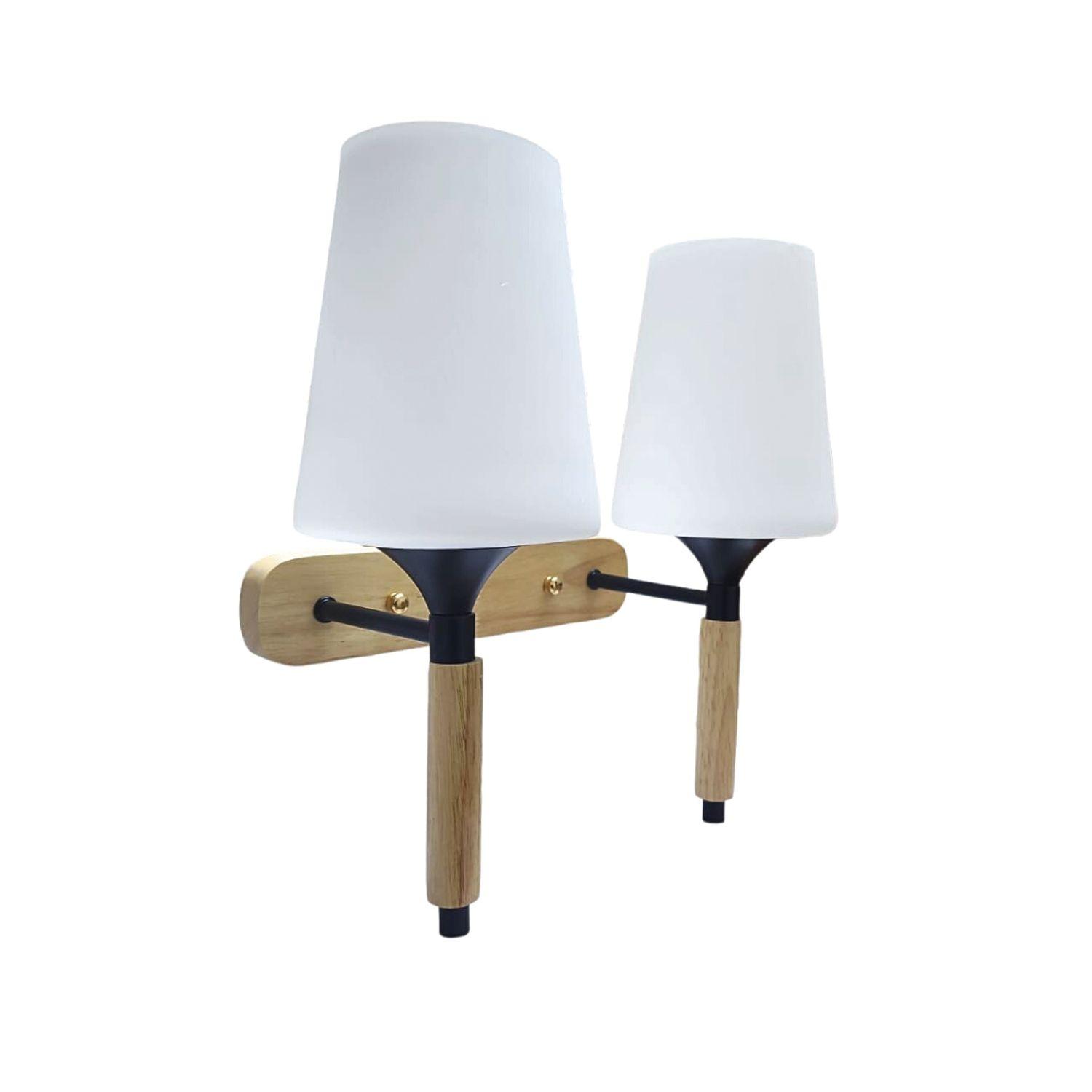 Apliqué de Pared Doble Lusitania Porta E-27 Incluye Ampolleta Cálida-0