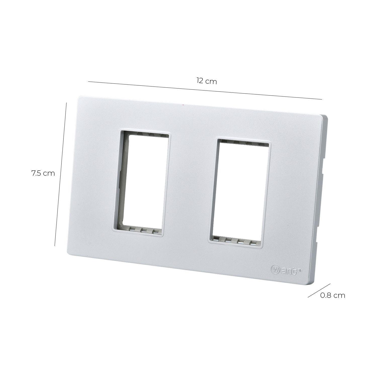 Pack 20 Placas Doble con Soporte Metálico - Plata-2