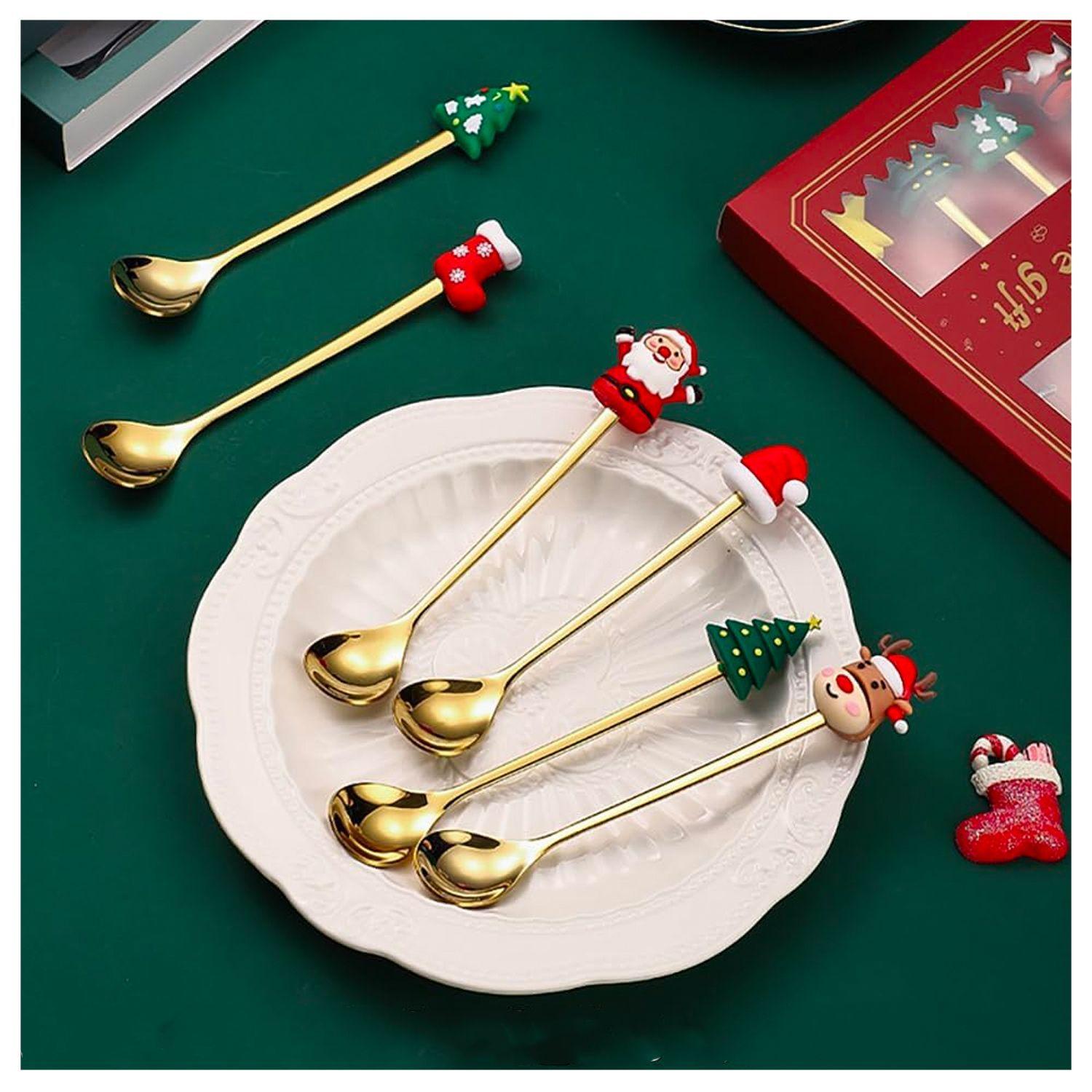 Set 8 Cucharas Navidad Diferentes Diseños-3