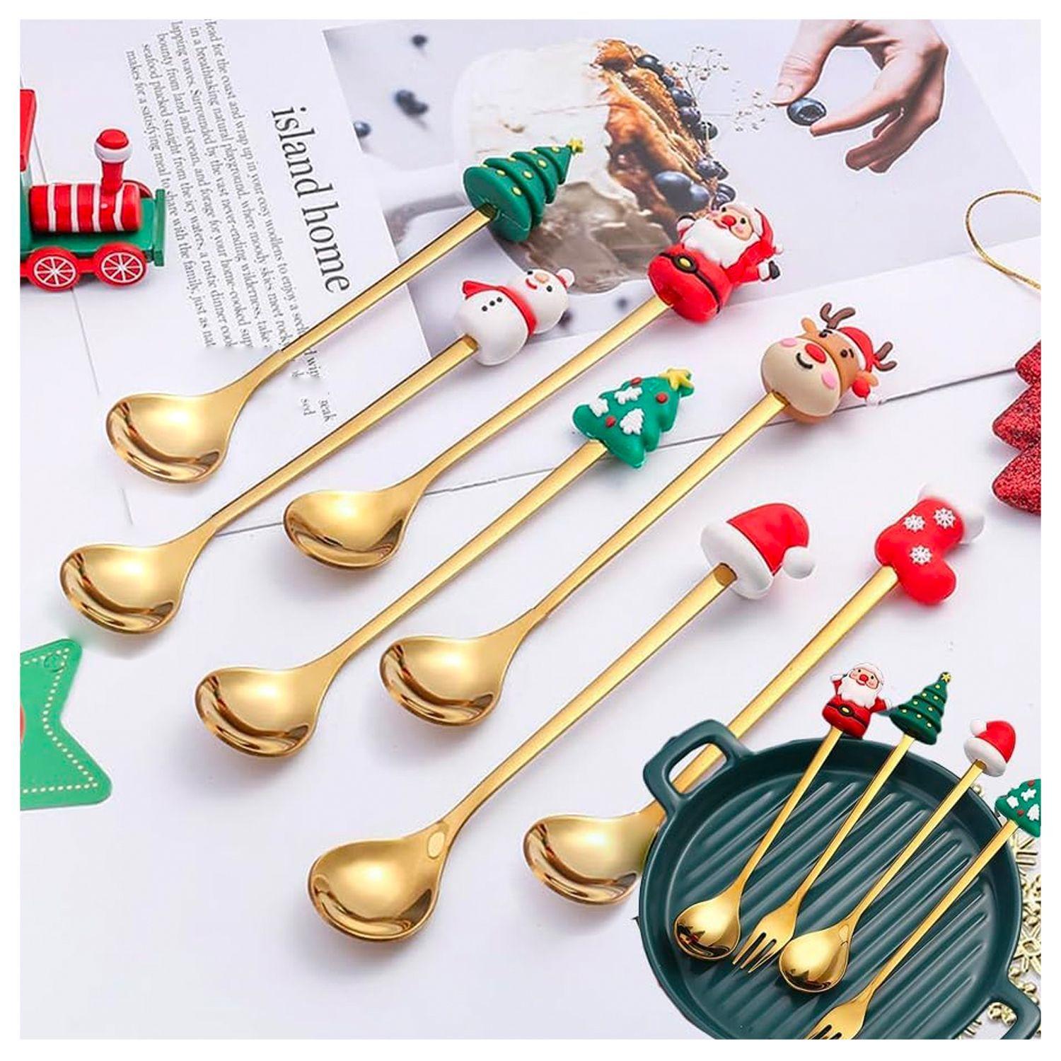 Set 8 Cucharas Navidad Diferentes Diseños-4