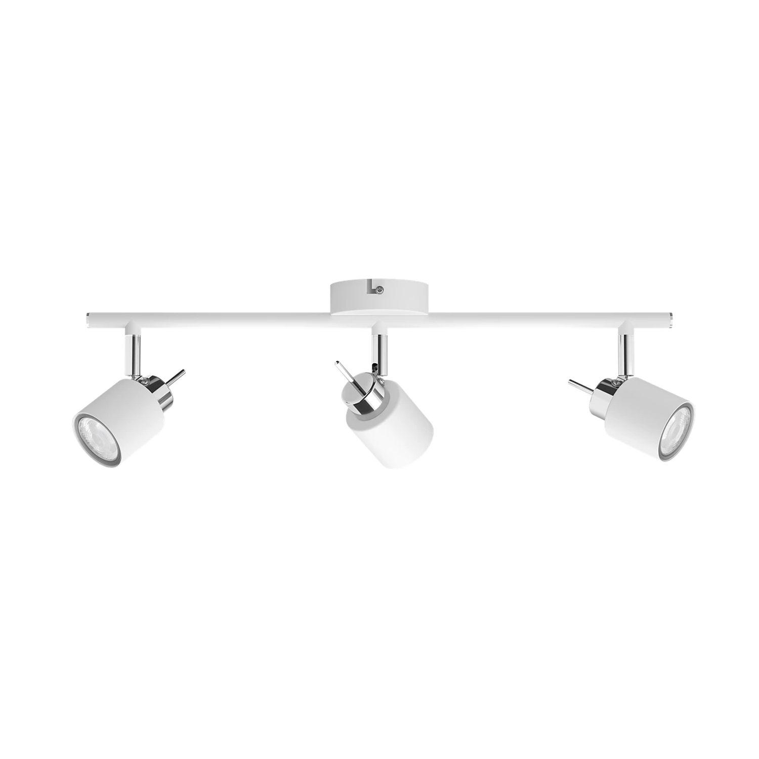 Foco Philips Meranti Spotlight Blanco x3 GU10 Incluye Ampolletas Cálida -0