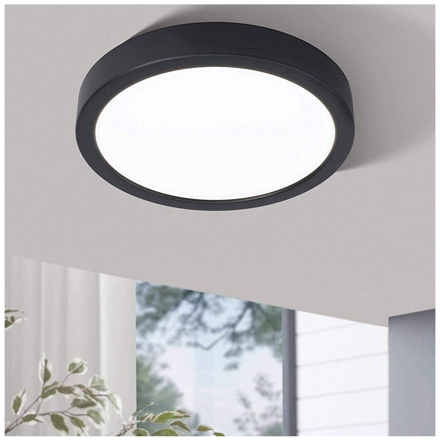 Panel Redondo LED Sobrepuesto Negro 6W Luz Neutra-4