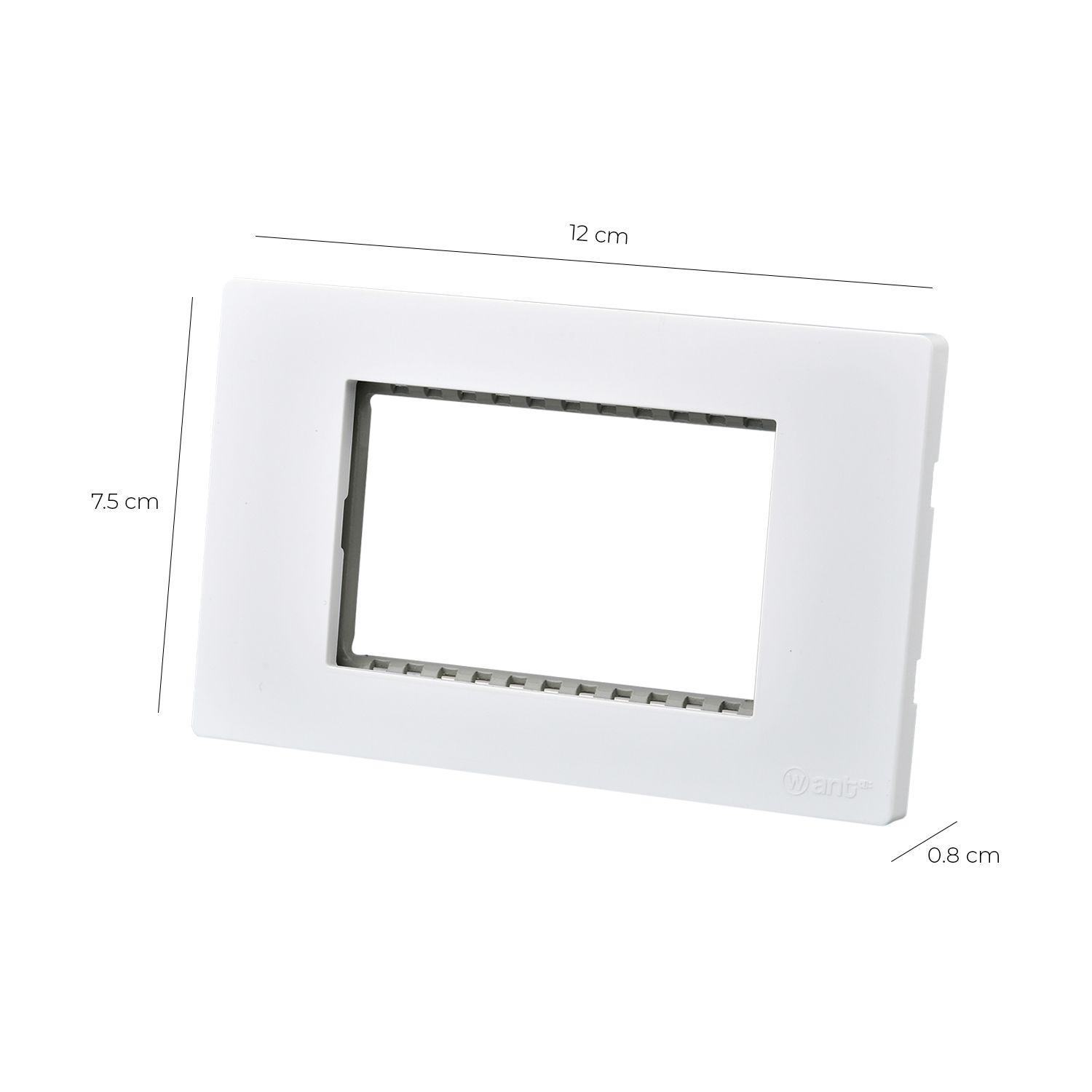 Pack 20 Placas Triple con Soporte Metálico - Blanco-2