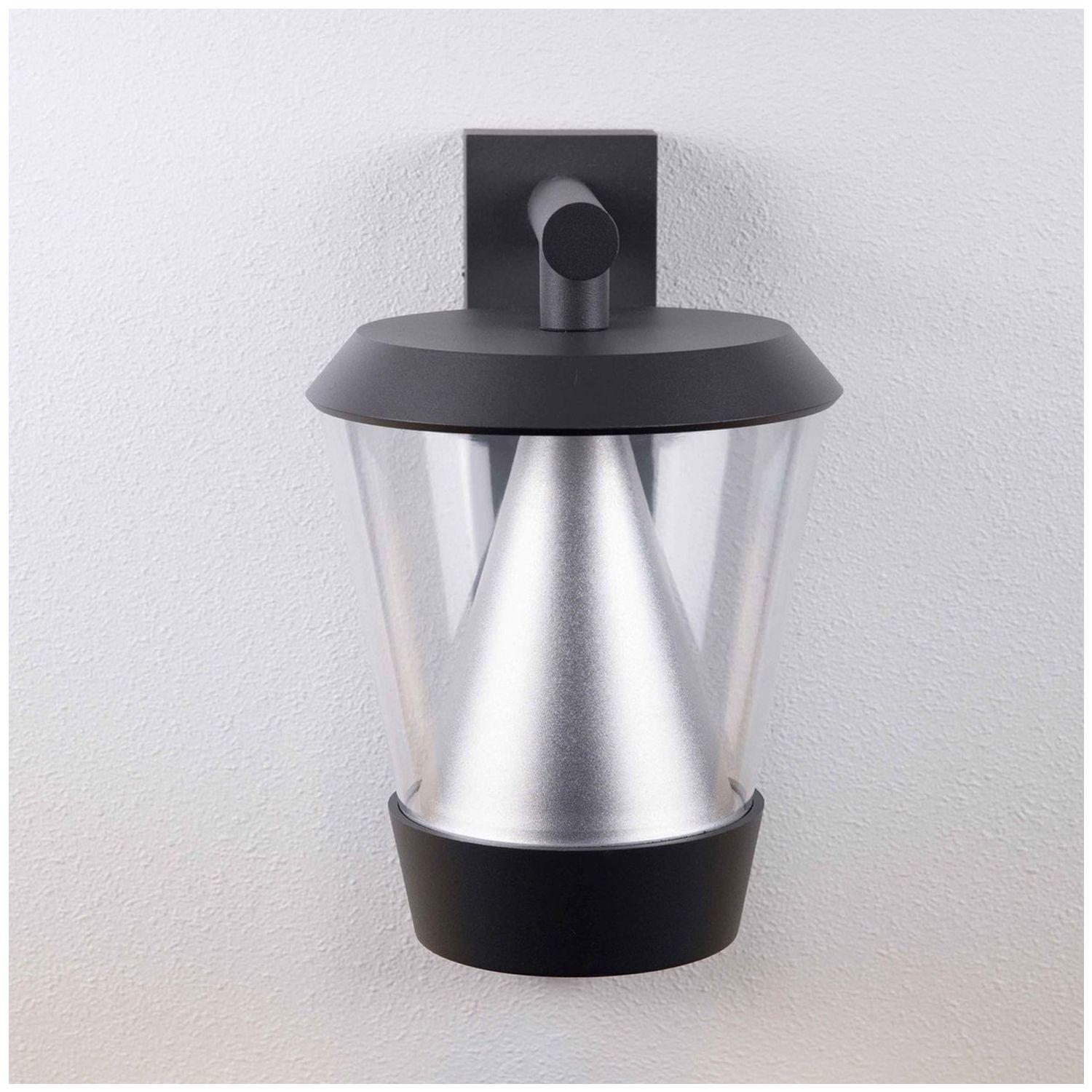 Apliqué LED Farol Cónico Negro 16W Luz Cálida-3