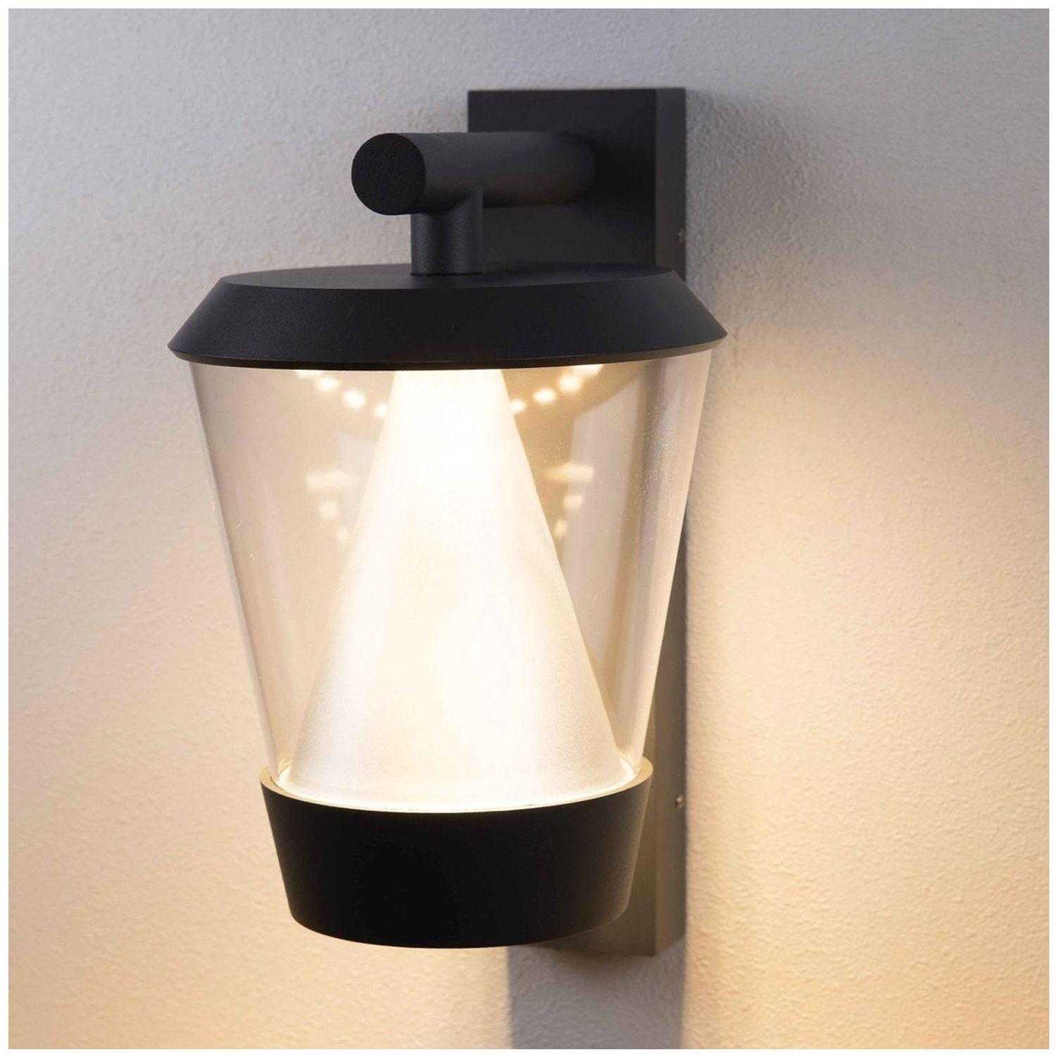 Apliqué LED Farol Cónico Negro 16W Luz Cálida-4
