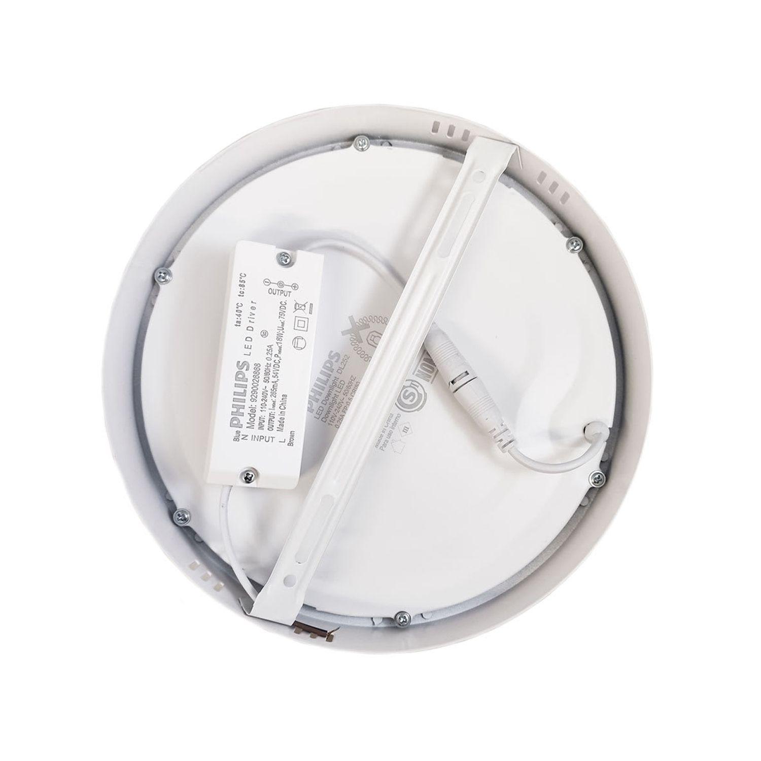 Pack 3 Paneles LED 18W Sobrepuesto Redondo DL252 G2 Philips - Frío-3