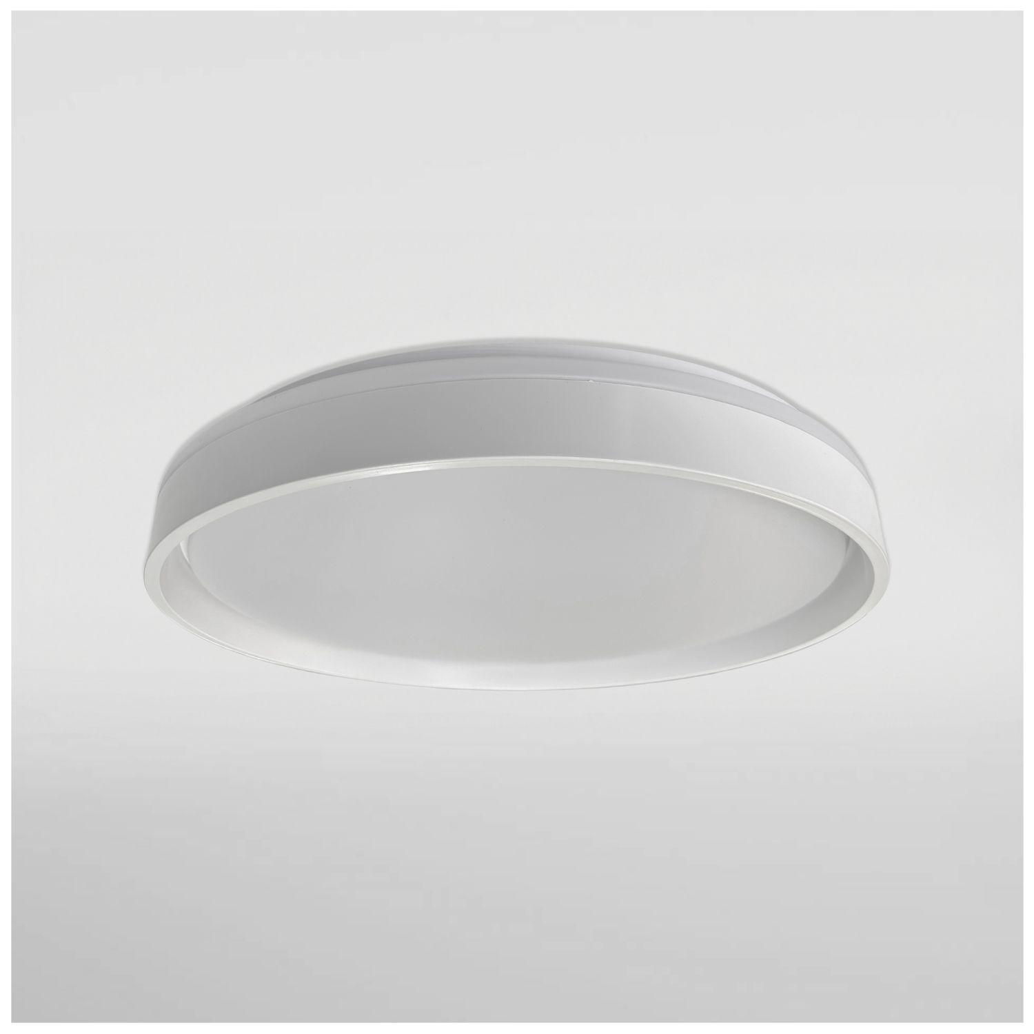 Lámpara LED C/Control 3 Colores 48w Borde Blanco Taurus I-2