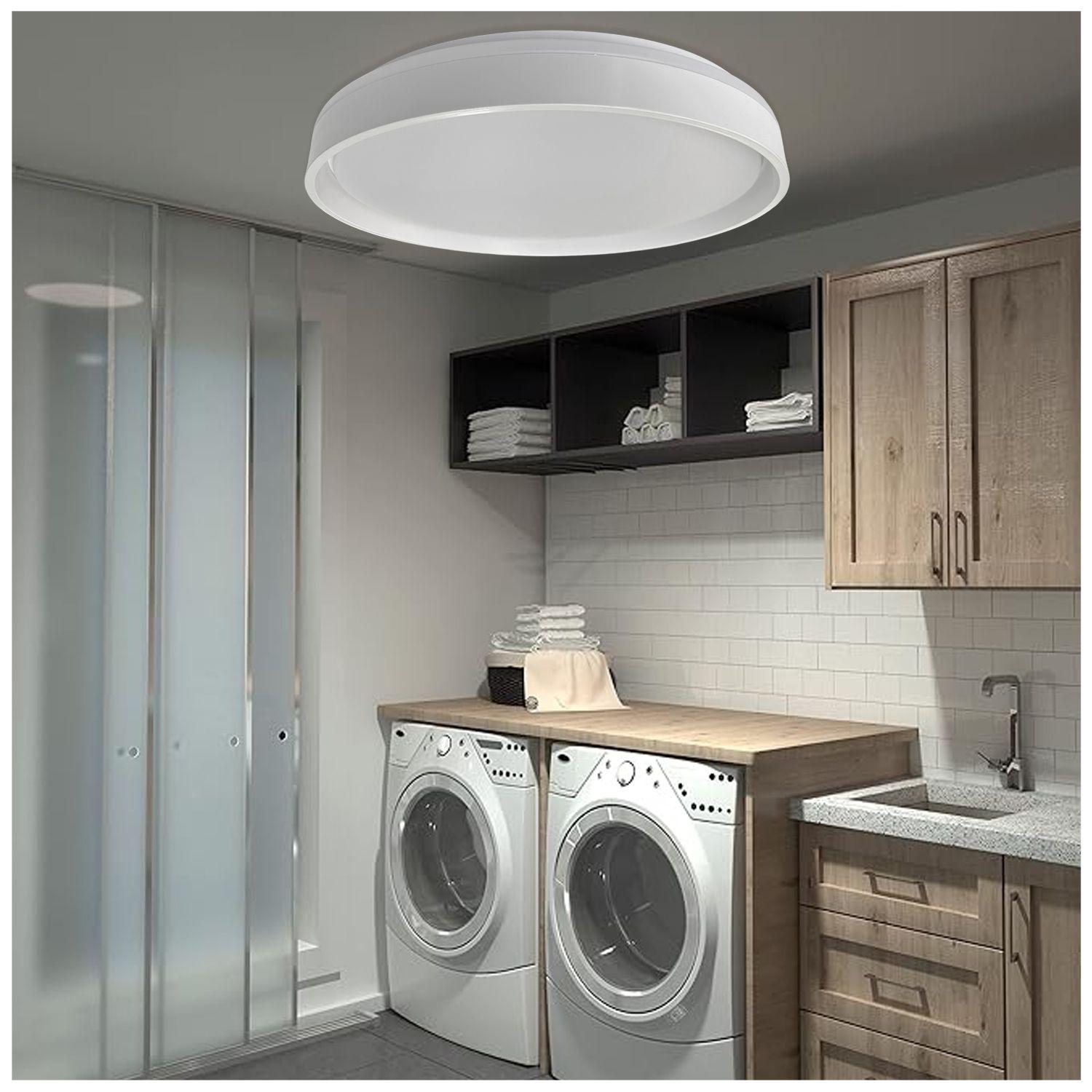 Lámpara LED C/Control 3 Colores 48w Borde Blanco Taurus I-3
