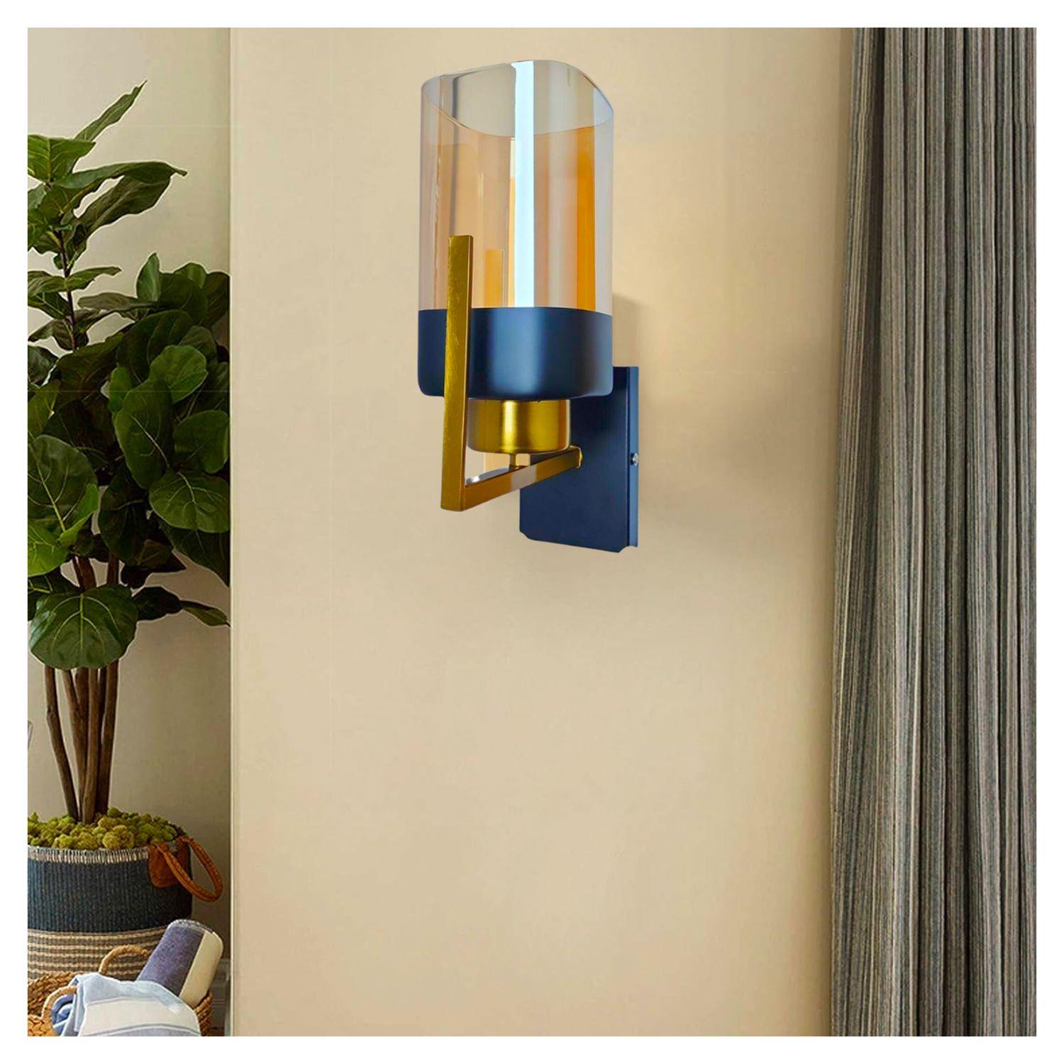 Apliqué Pared Simple Dorado Lesath Cuadrado E-27 Ampolleta Fría-2