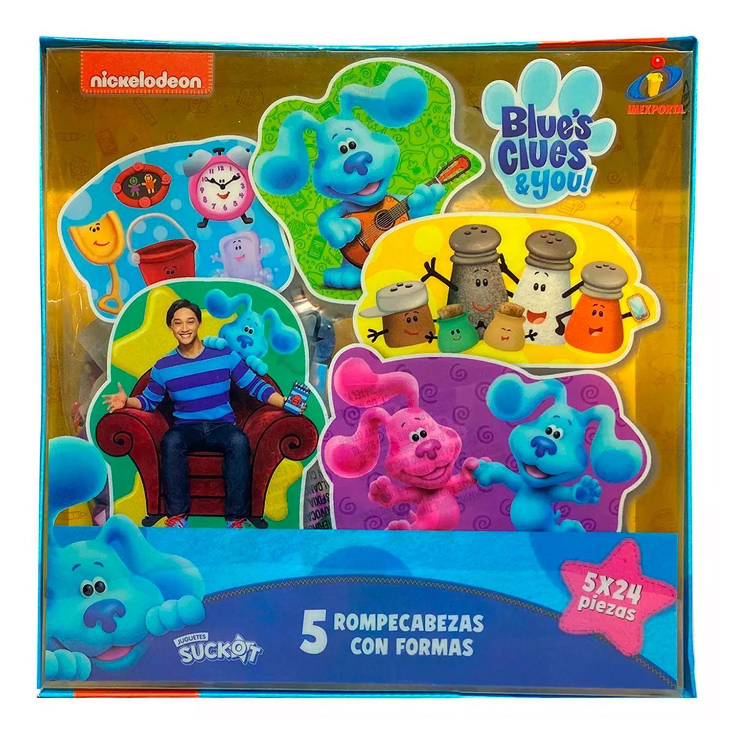 Set 5 Rompecabezas Con de Forma Las Pistas de Blue-0