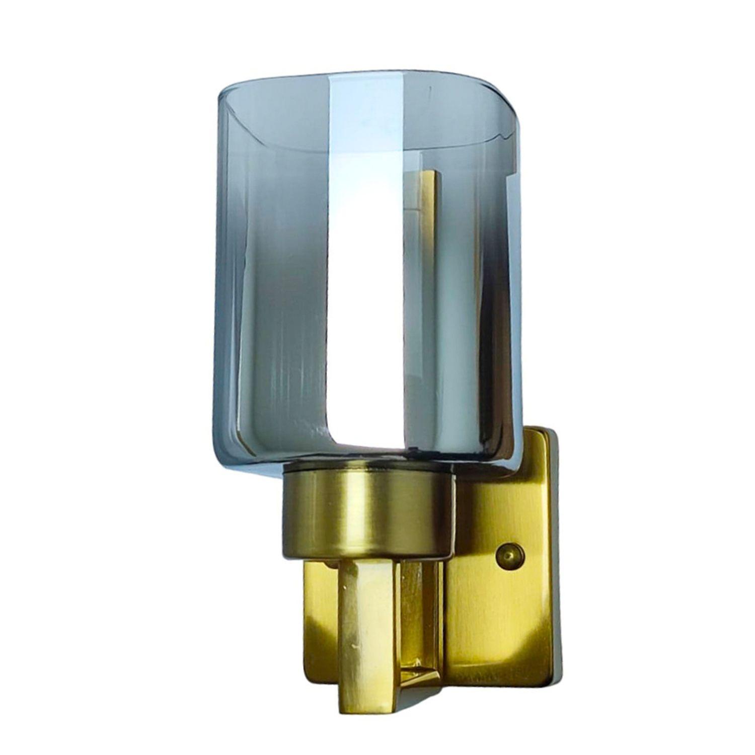 Apliqué Pared Simple Lionrock Dorado Transparente E-27 Ampolleta Cálida-0