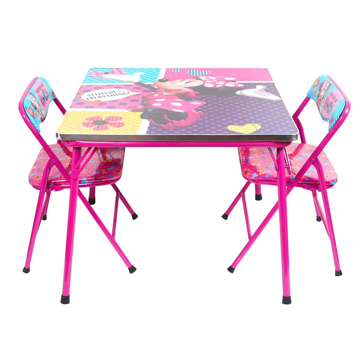 Set de Sillas y Mesa Plegable Diseño Minnie Disney-0