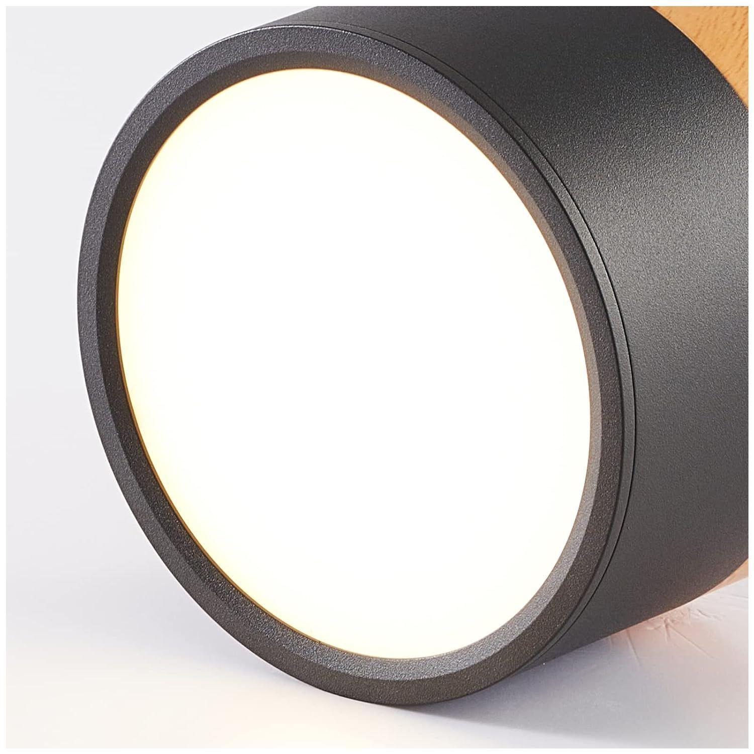 Panel LED Deco Sobrepuesto Madera 7W Negro - Frío-4