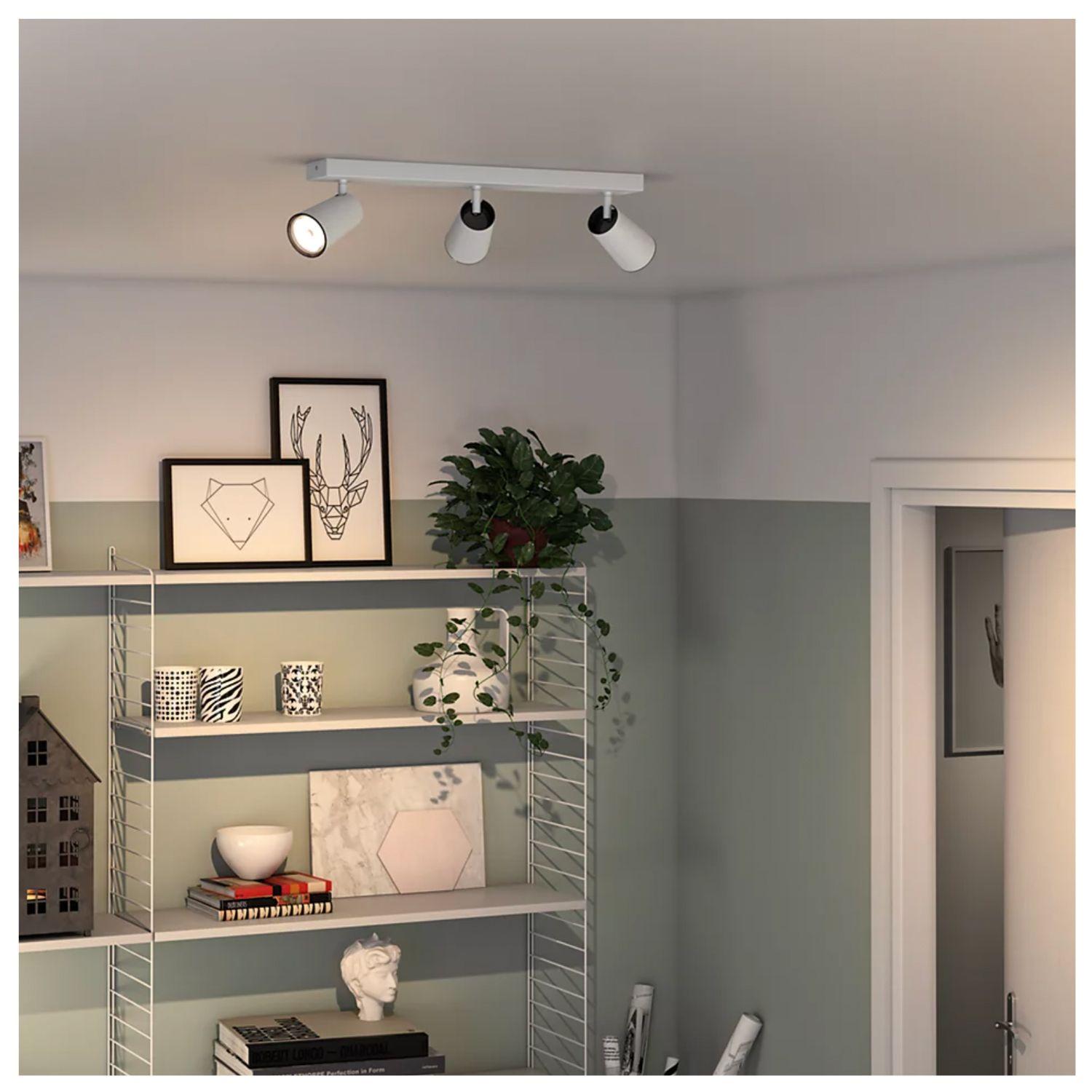 Foco Philips Pasley Spotlight Blanco x3 GU10 Ampolletas Cálido-4